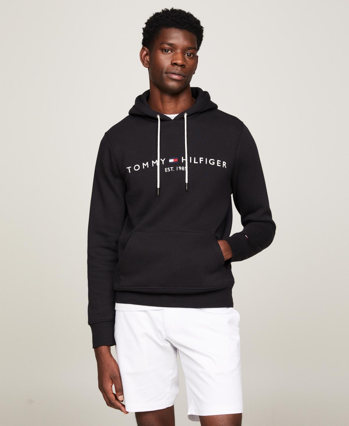 Men's Tommy Hilfiger Embroidered Logo Hoodie, Size: Small, Captain Product Image