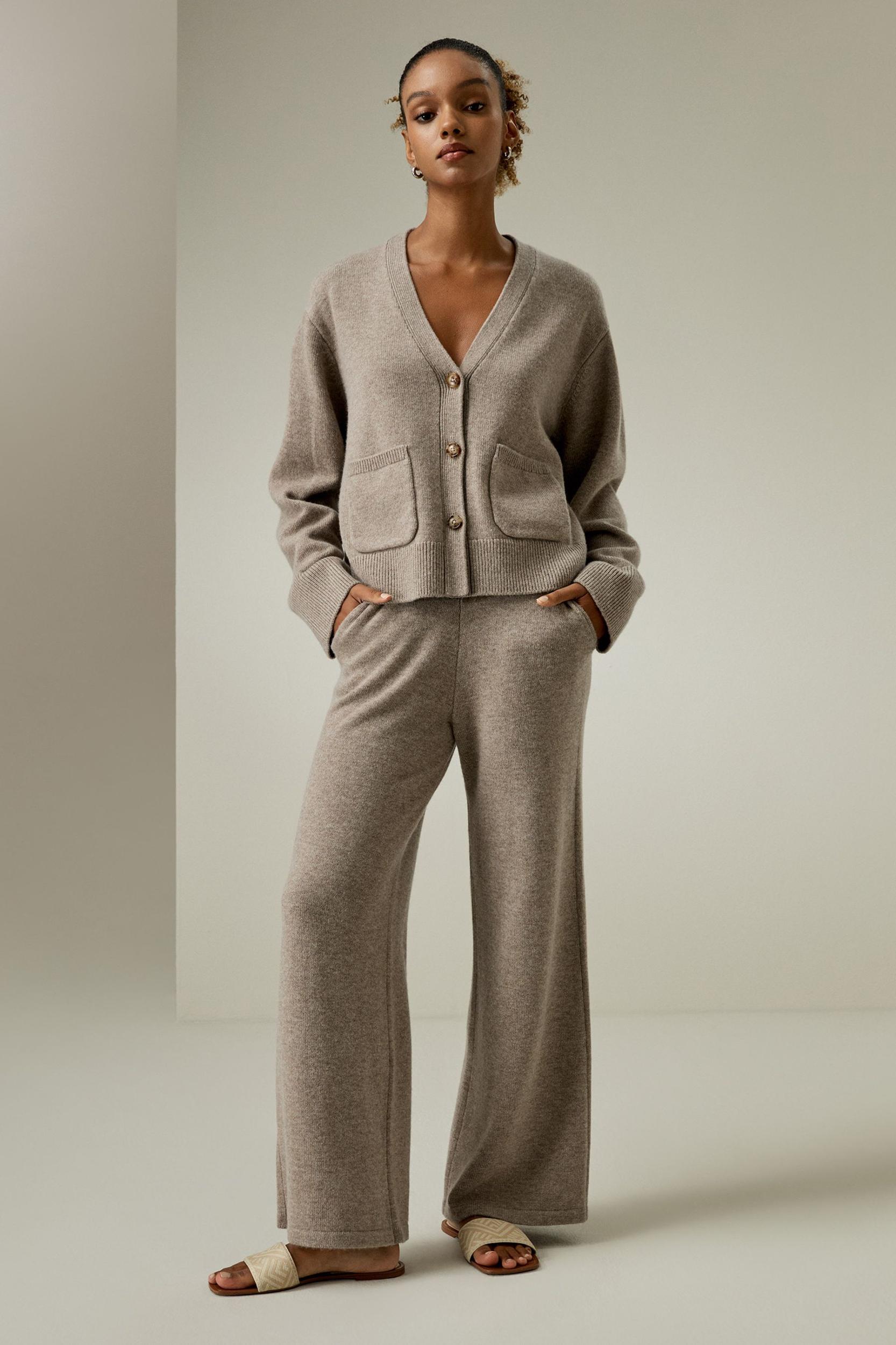 Cropped Wool-Cashmere Blend Cardigan Product Image