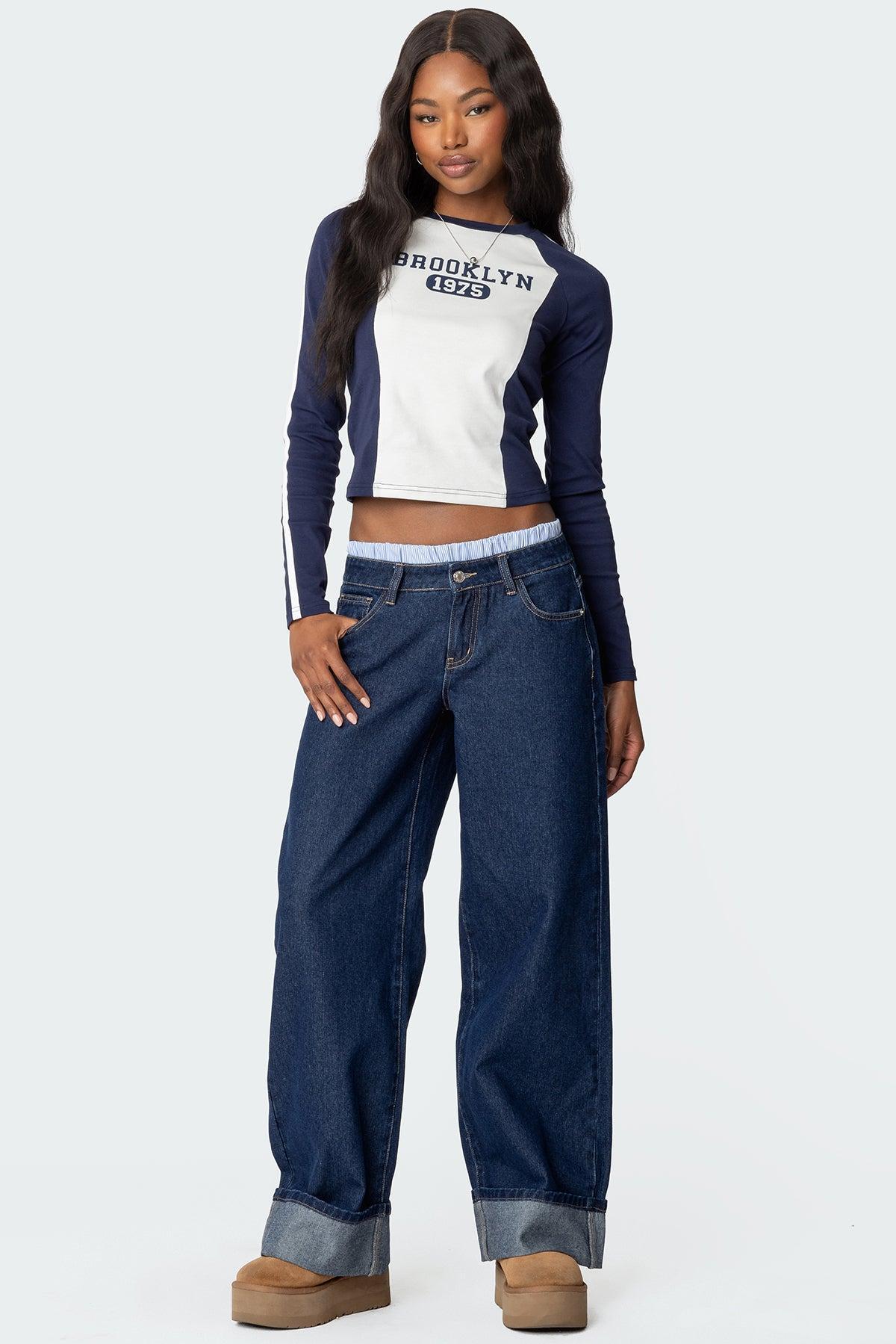 Brooklyn Raglan Long Sleeve T Shirt Product Image