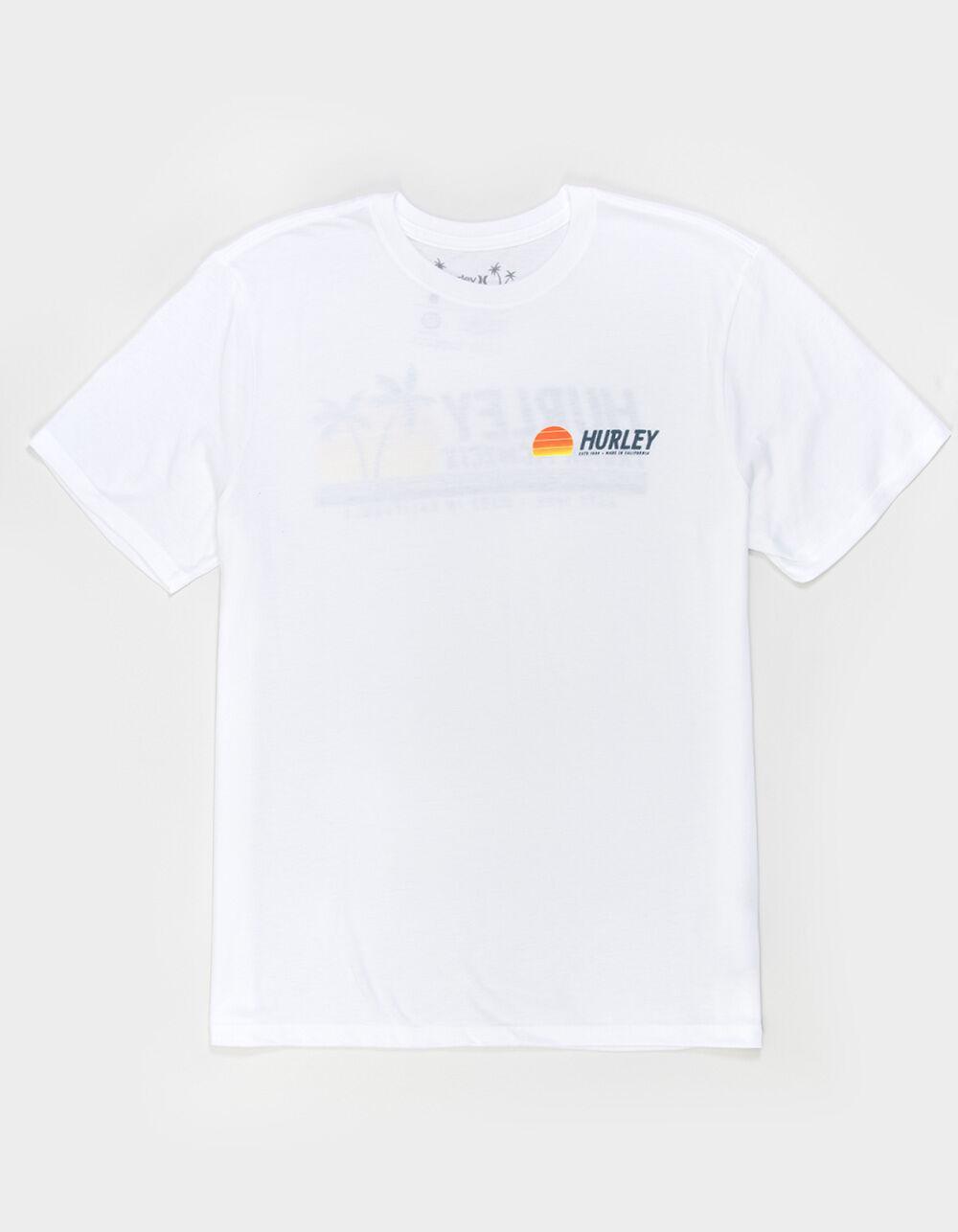 HURLEY Everyday Sun Stripe Mens Tee - WHITE Product Image