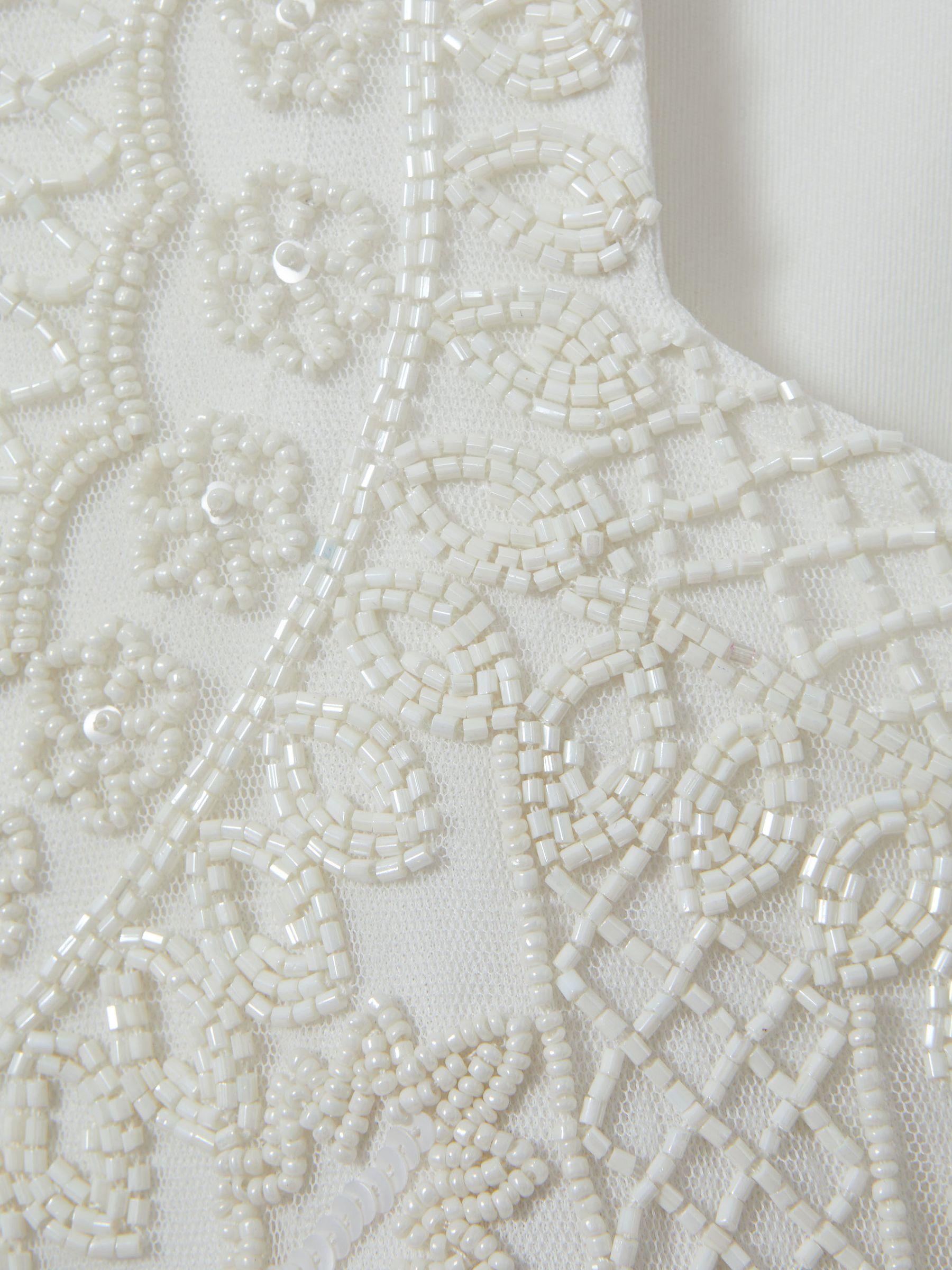 Raishma Floral Beaded Maxi Dress in Ivory Product Image