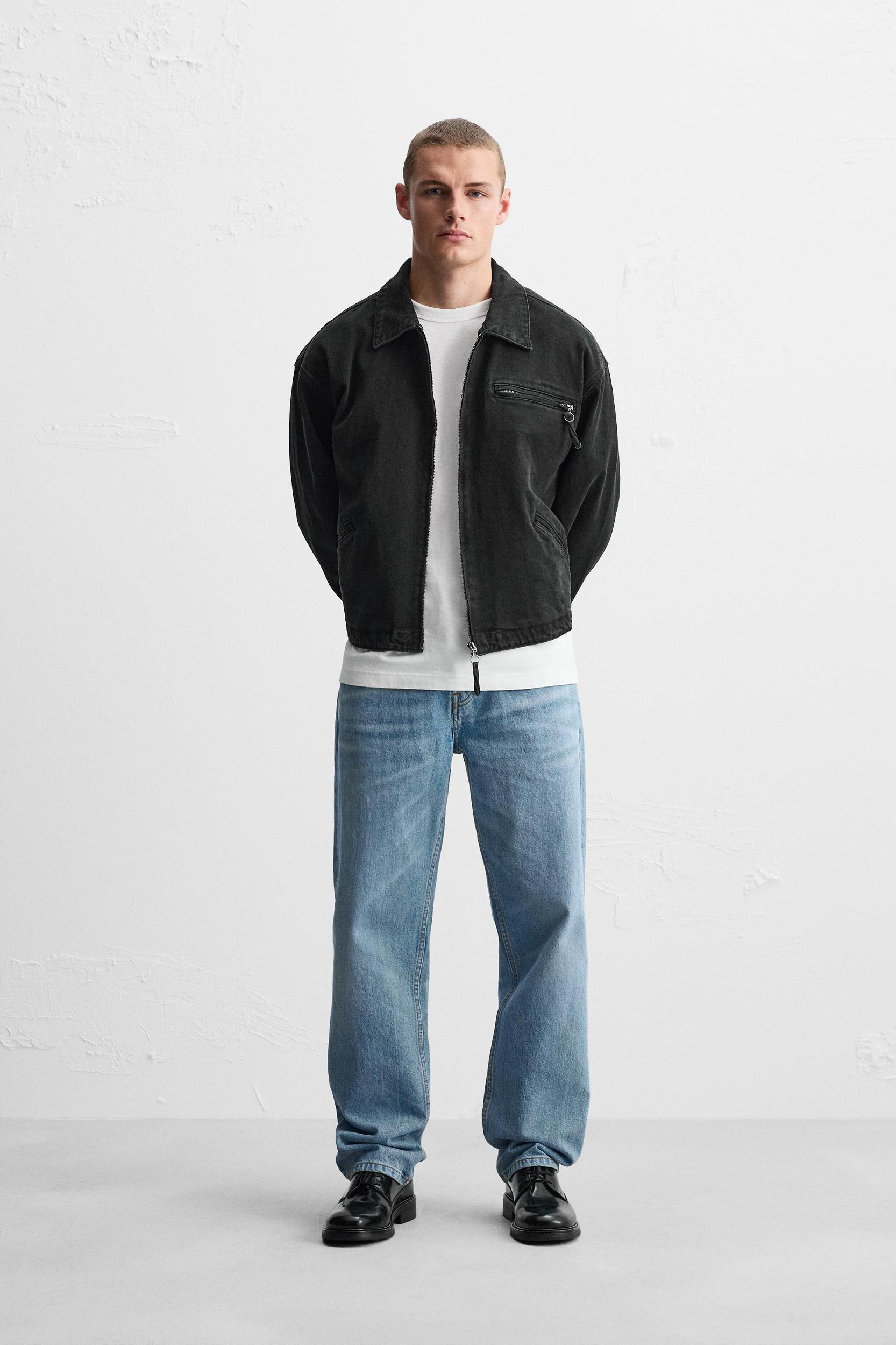 BOXY FIT DENIM JACKET Product Image