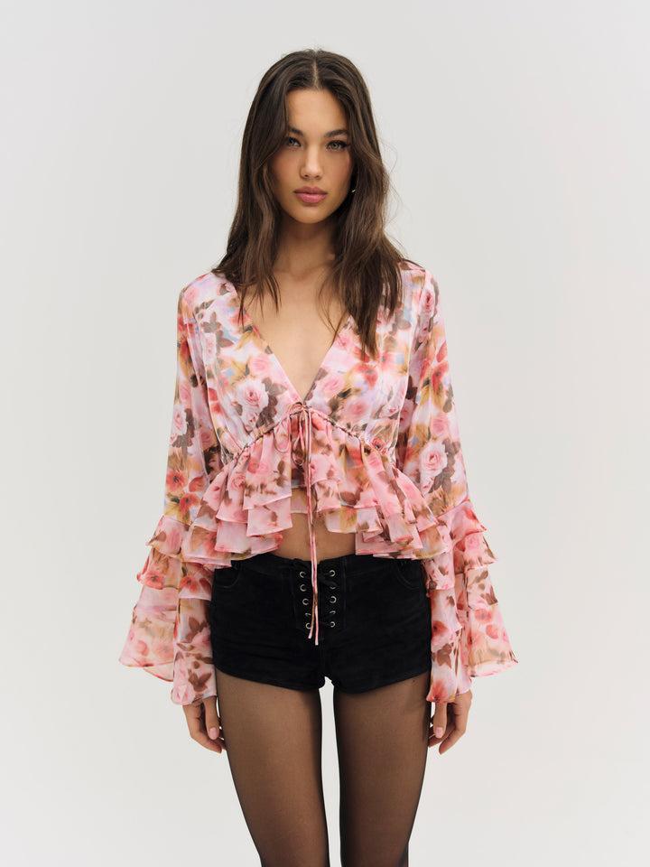Fallen Floral Top — Multi Product Image