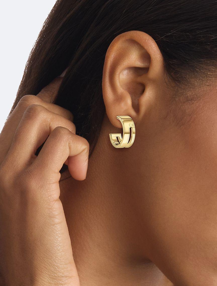 Sculptural Hoop Earrings Product Image