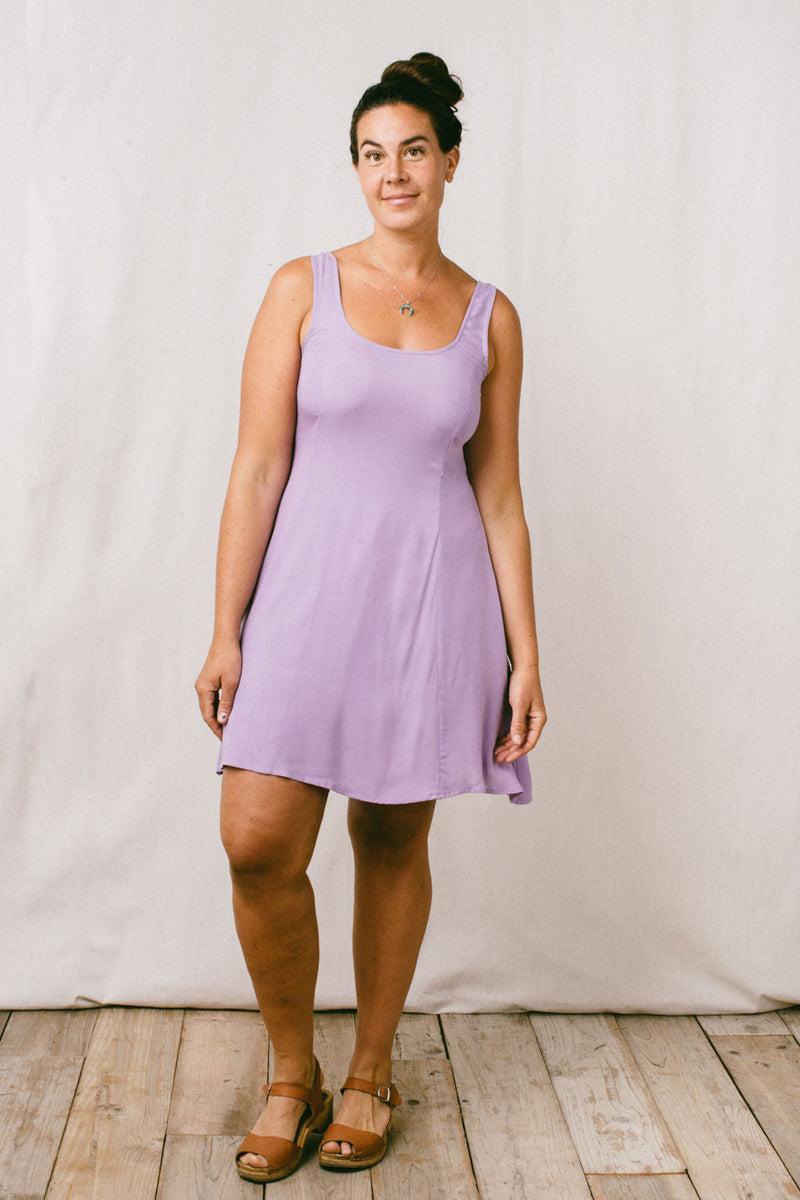 Delana Dress in Lilac Challis Product Image
