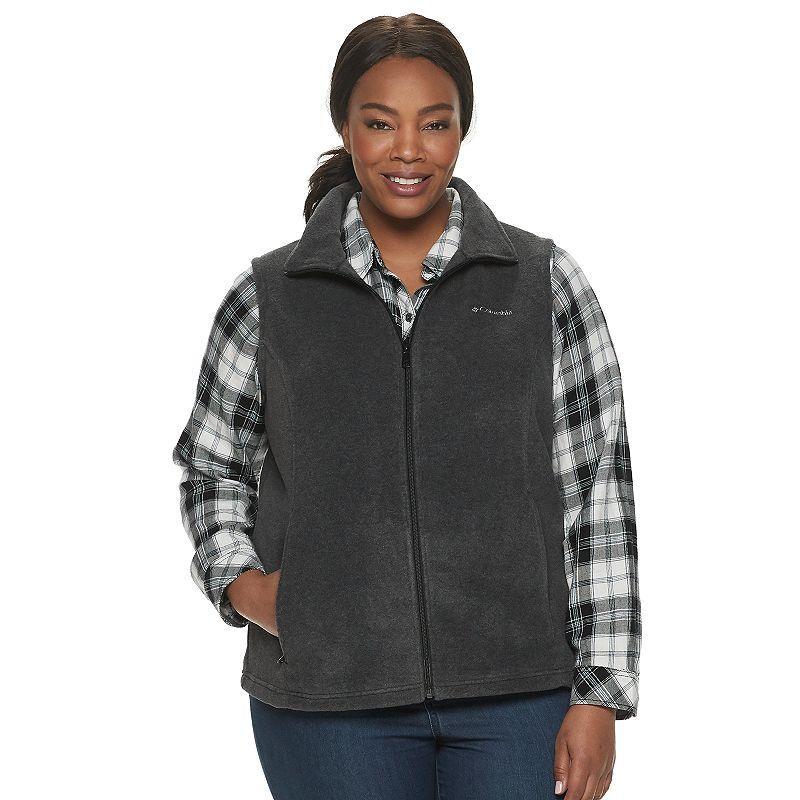 Plus Size Columbia Benton Springs Fleece Vest, Women's, Size: 1XL, Black Product Image