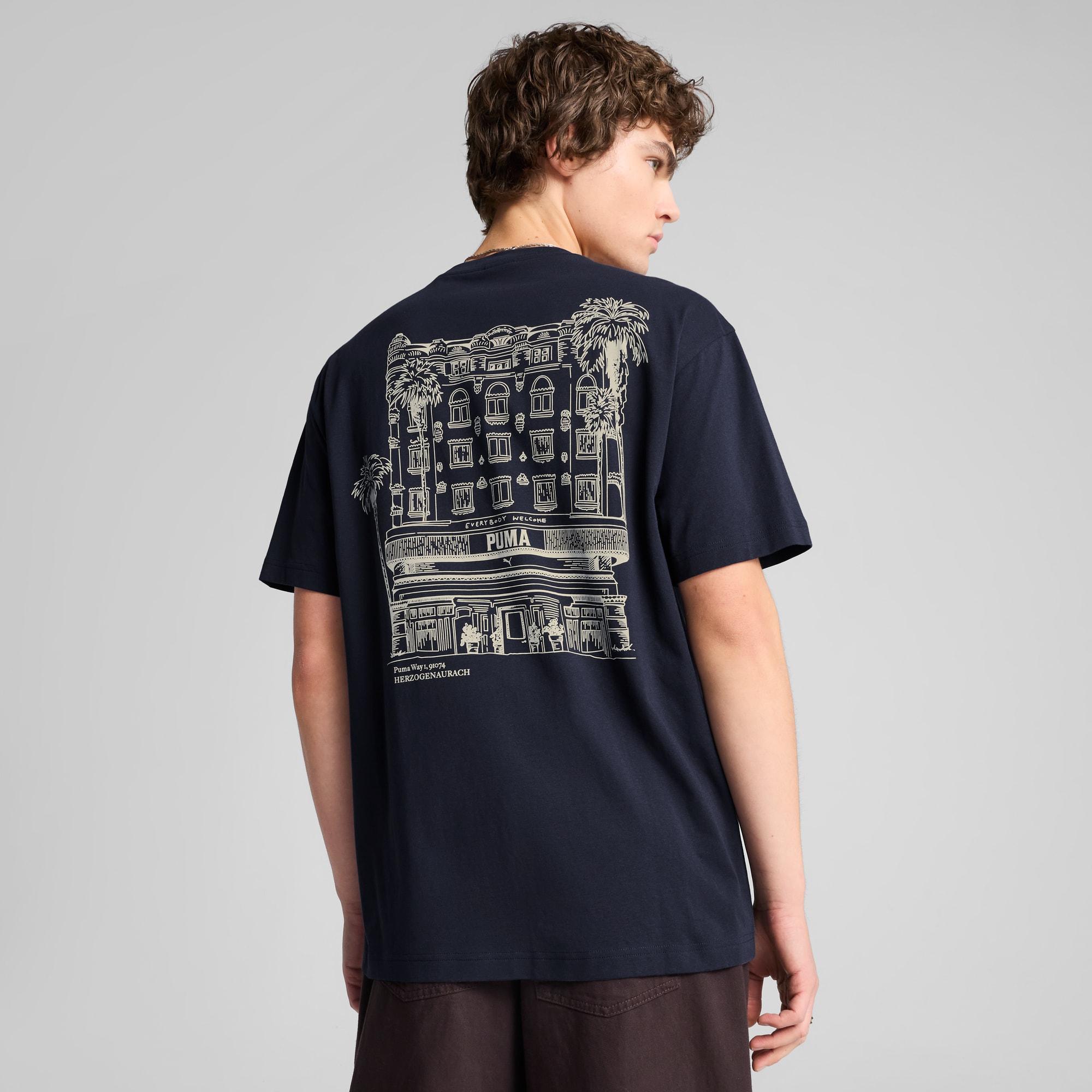 PUMA GRAPHICS Hotel Mens Relaxed T-Shirt Product Image