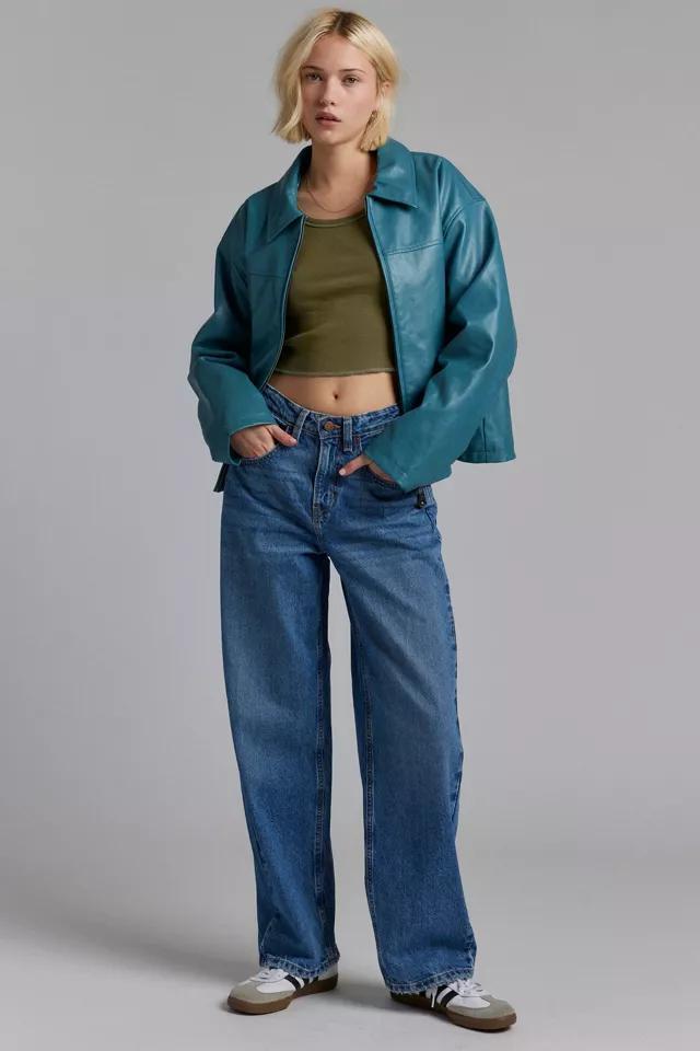BDG Sasha Faux Leather Car Jacket Product Image
