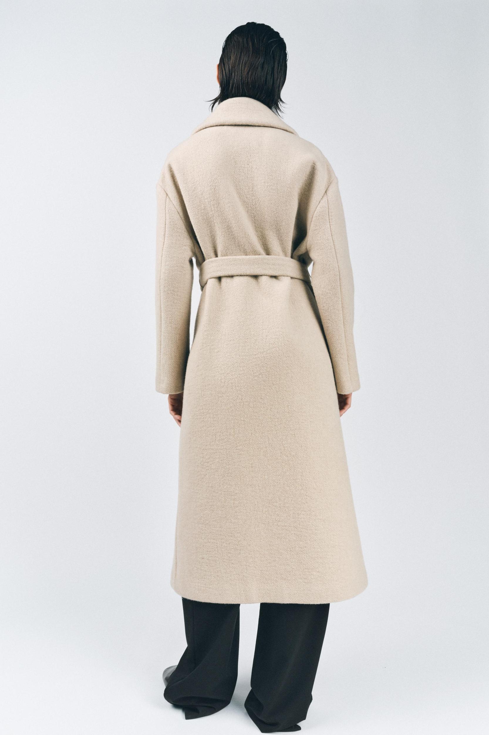 100% CASHMERE COAT ZW COLLECTION Product Image