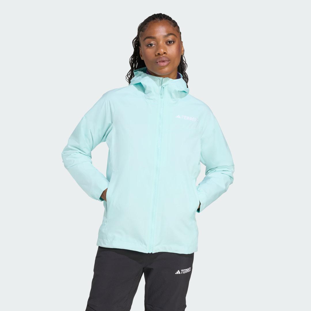 adidas Terrex Multi 2L RAIN.RDY Jacket Black XL Womens Product Image