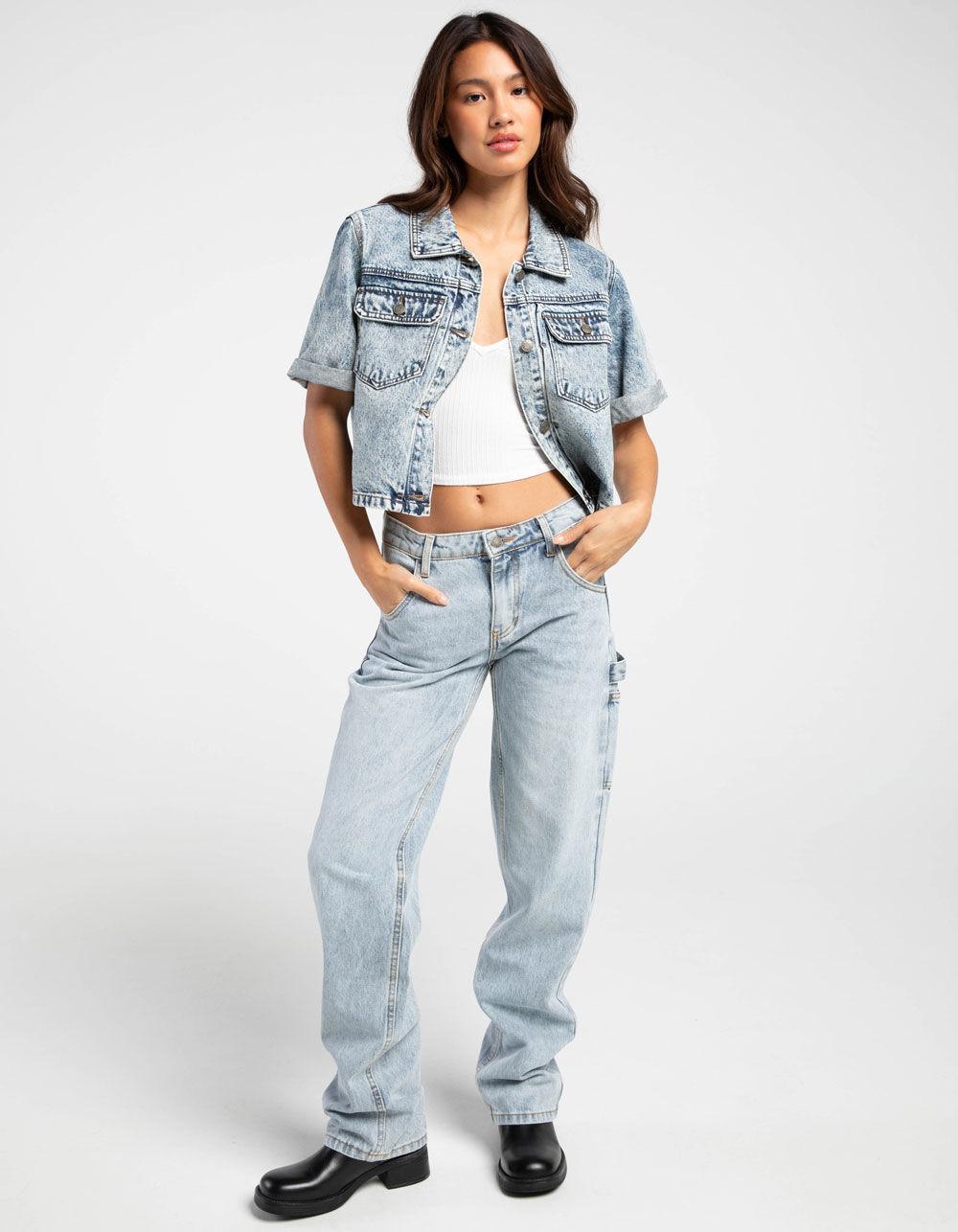 GUESS ORIGINALS Womens Denim Shirt - ACID WASH Product Image
