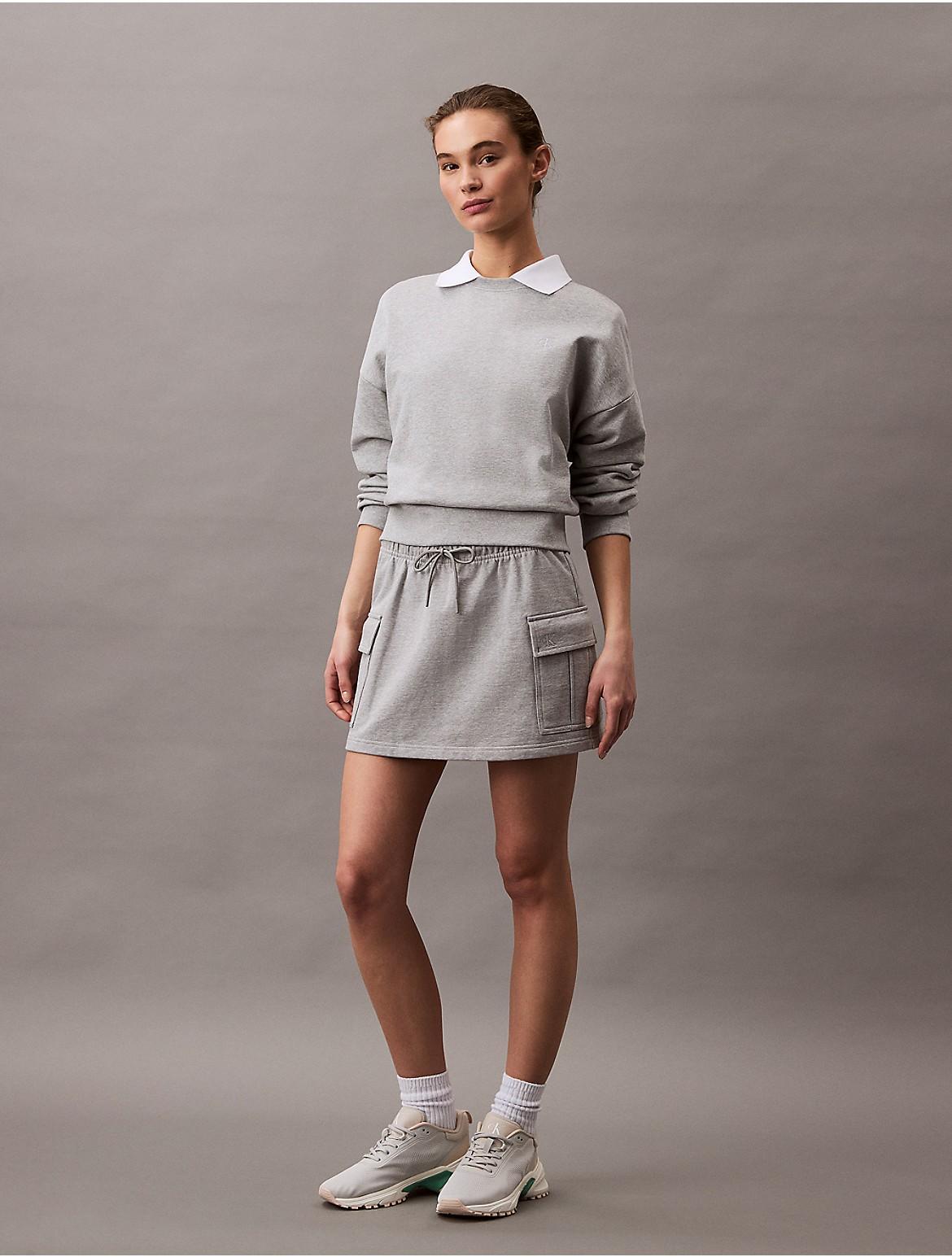 Calvin Klein Women's Archive Terry Cargo Skirt - Black - XL Product Image
