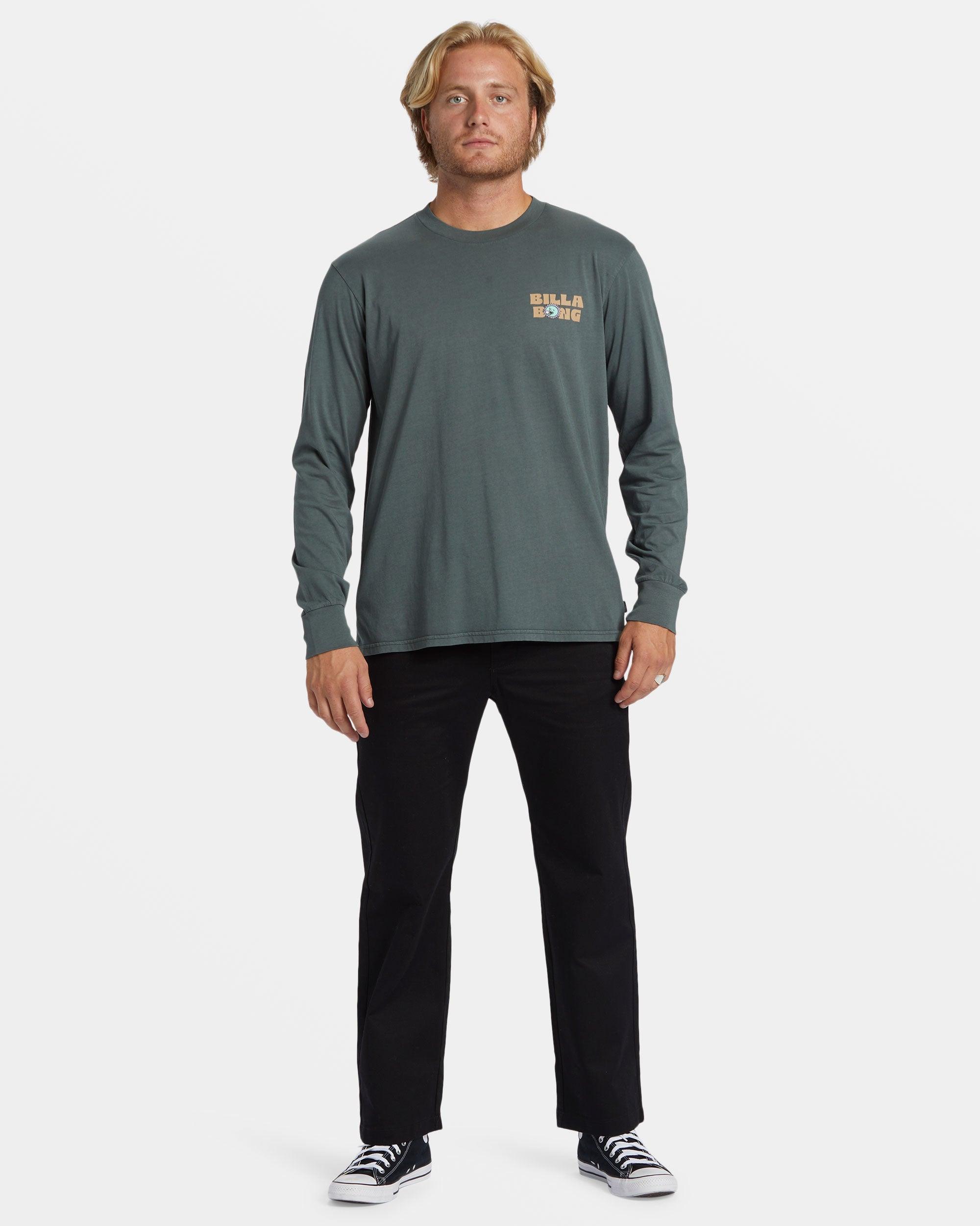 Relax Long Sleeve T-shirt - Slate Green Male Product Image