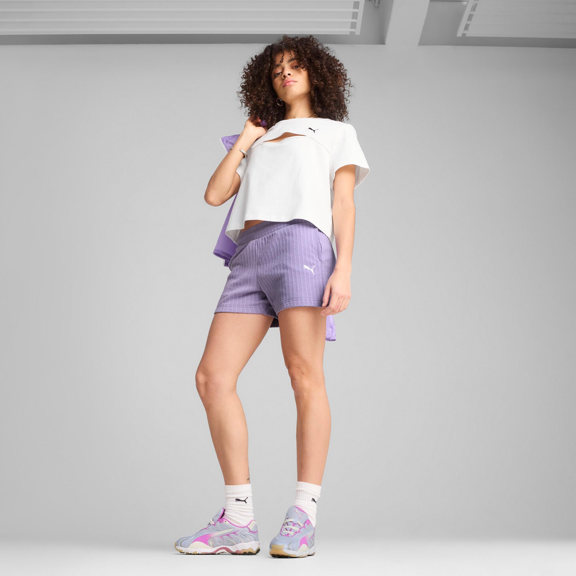 WARDROBE ESSENTIALS Women's 4" Pointelle Shorts Product Image