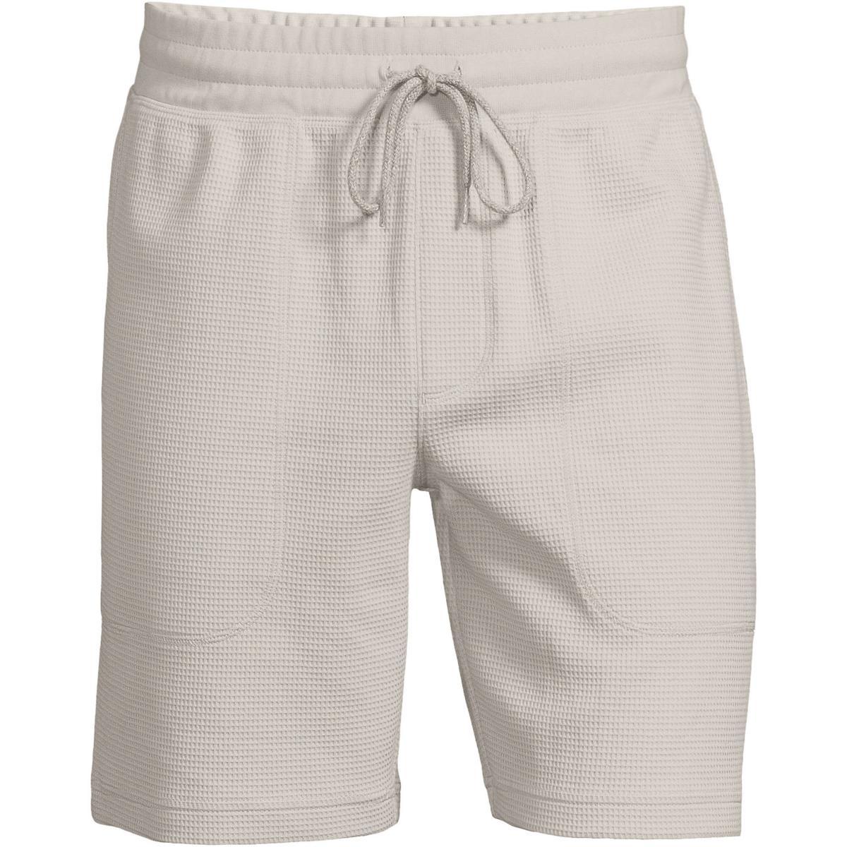 Men's Lands' End Waffle Pajama Shorts, Size: Small, Gray Grey Product Image