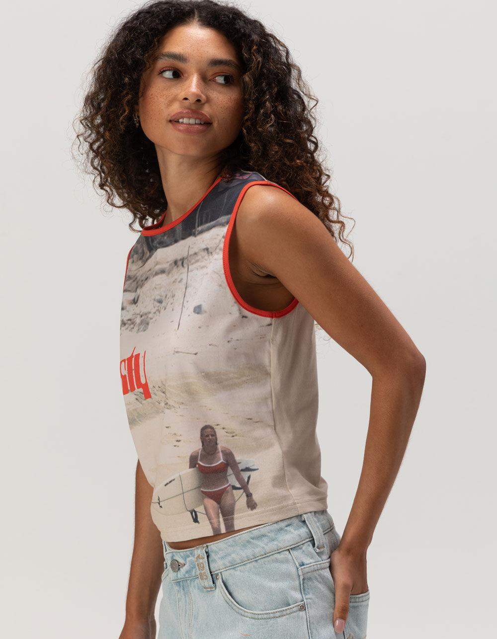 RUSTY All Ova Womens Slim Tank Top - MULTI Product Image