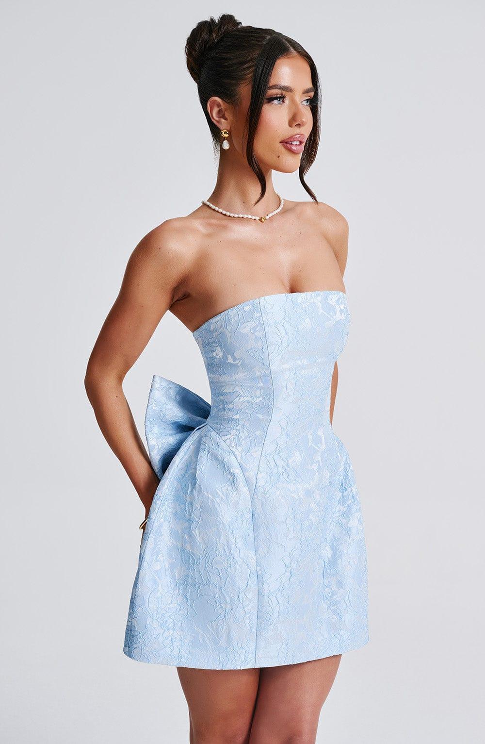 Elenora Mini Dress - Blue Product Image