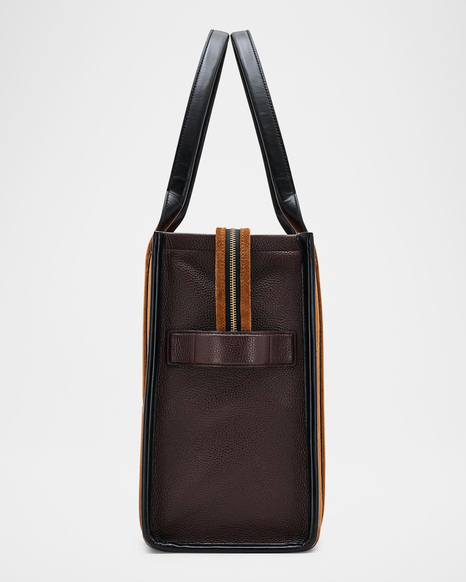 The Large Leather & Suede Tote Bag Product Image
