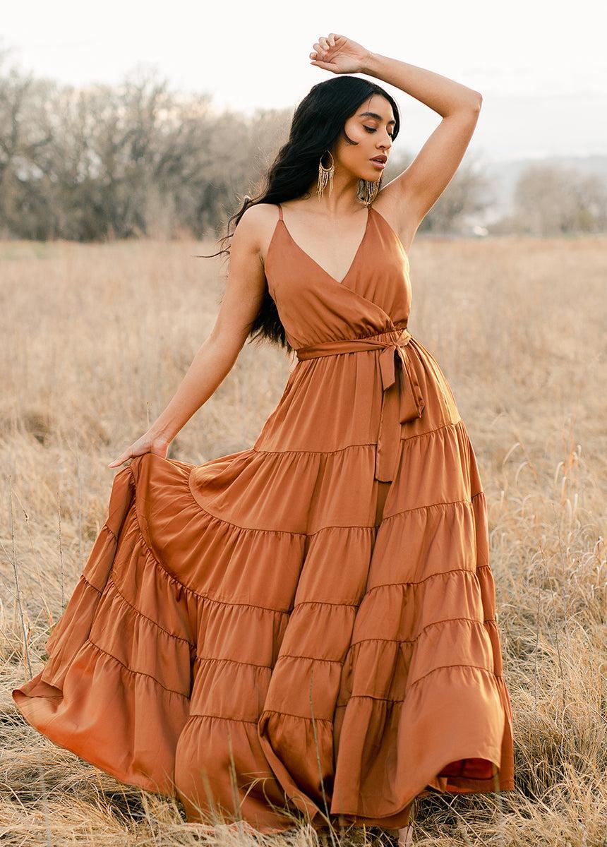 Zayla Bridesmaid Dress in Sienna Female Product Image