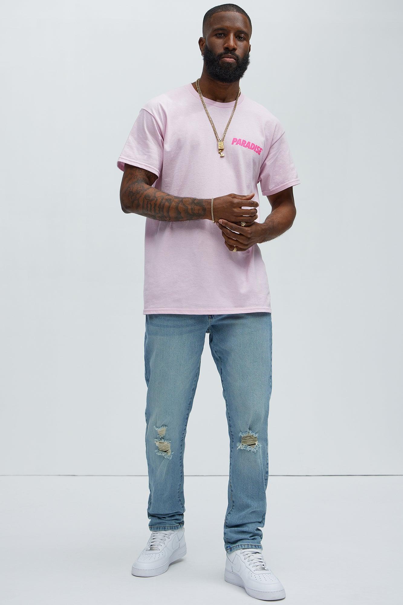 Tropical Paradise Short Sleeve Tee - Pink Product Image