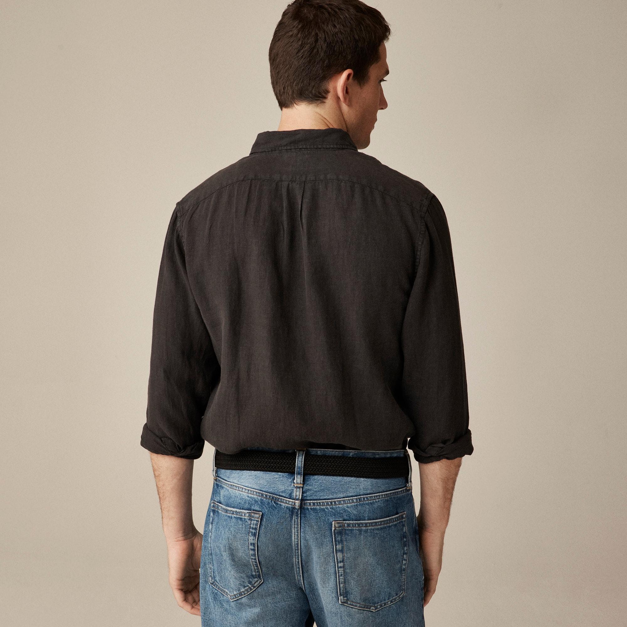 Baird McNutt garment-dyed Irish linen shirt Product Image