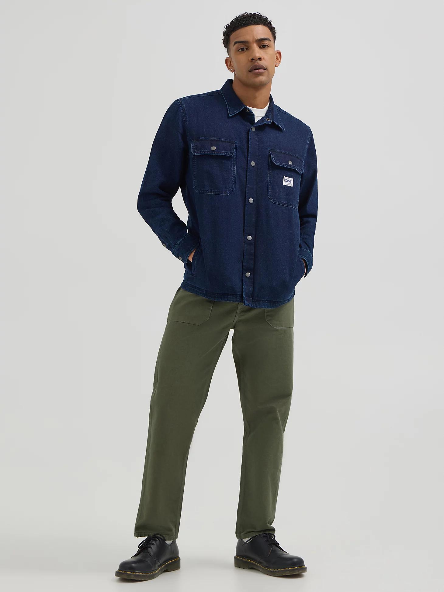 Men's Relaxed Fit Workwear Denim Overshirt | Men's Tops & Tees | Lee® Product Image