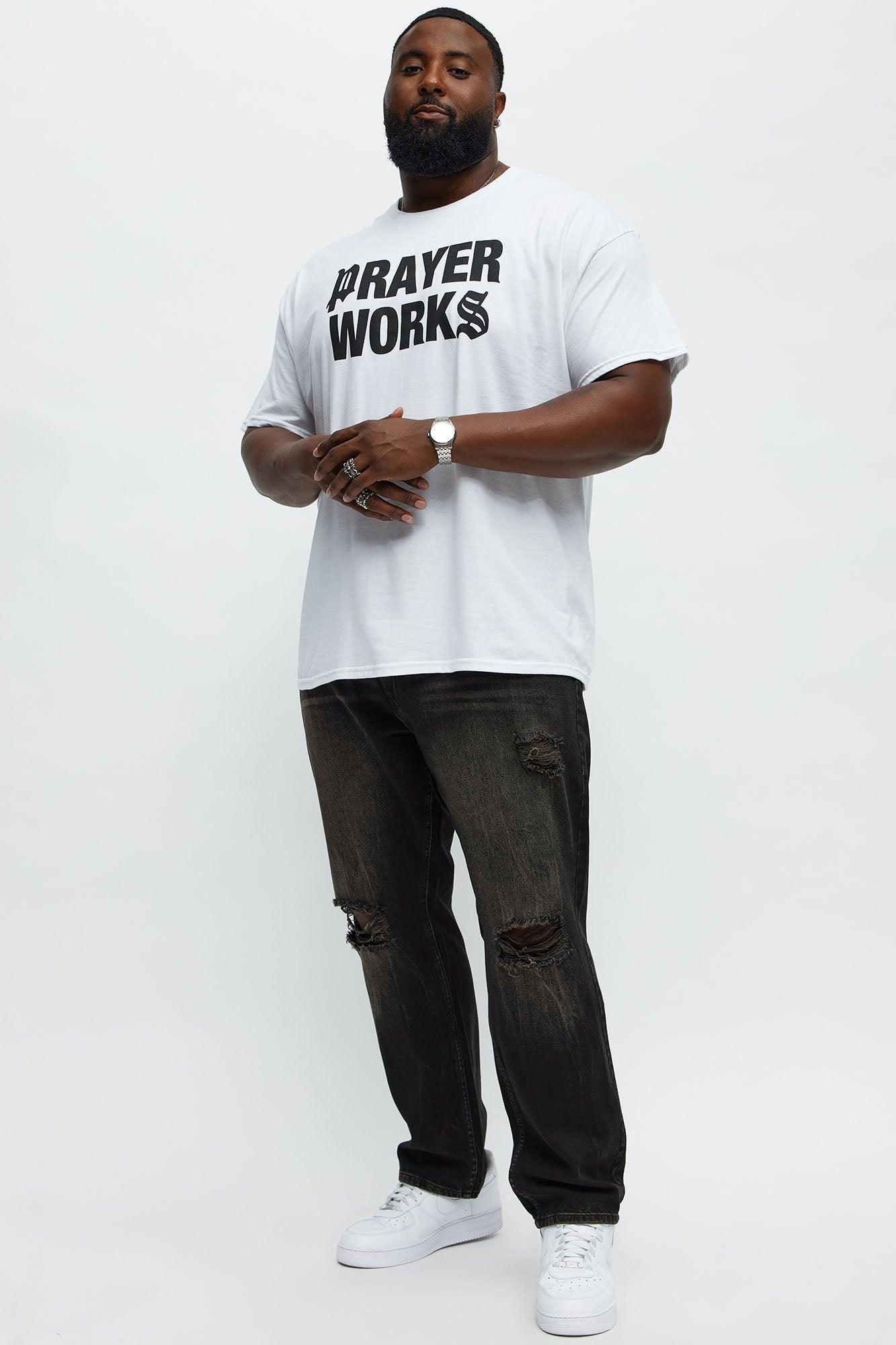 Prayers Work Short Sleeve Tee - White Product Image
