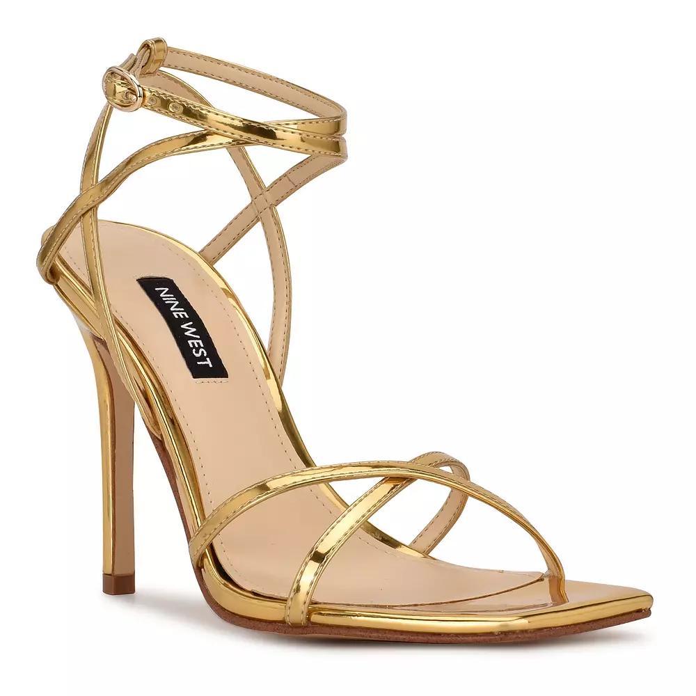 Nine West Tidle Women's High Heel Sandals, Size: 8.5, Light Natural Patent Product Image