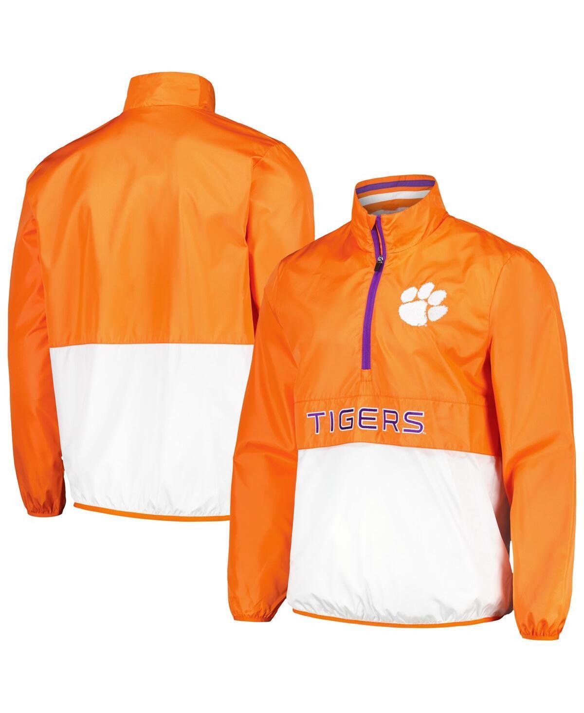 Mens G-III Sports by Carl Banks Clemson Tigers CornermanHalf-Zip Top Product Image