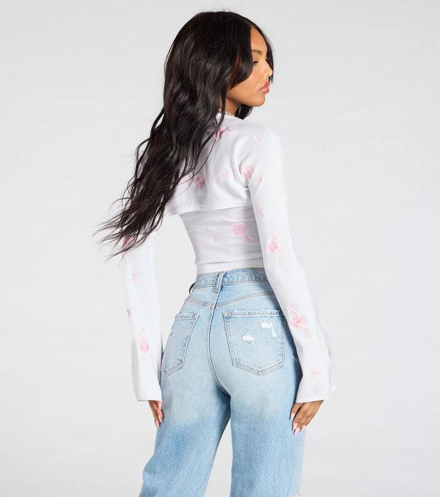 Easy Charm Floral Crop Tube Top Product Image