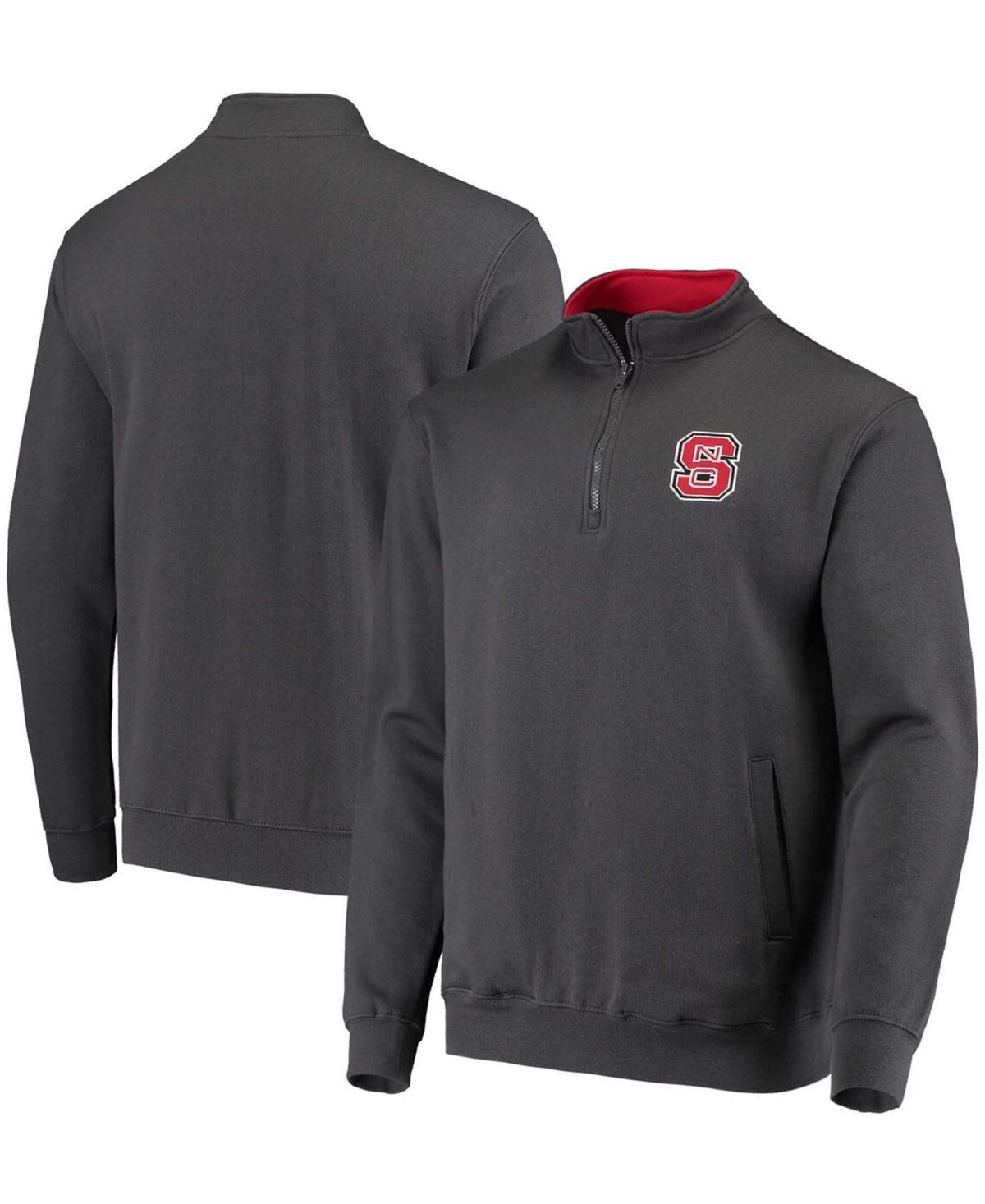 Mens Colosseum Heathered Gray Northwestern Wildcats Tortugas Team Logo Quarter-Zip Jacket Product Image