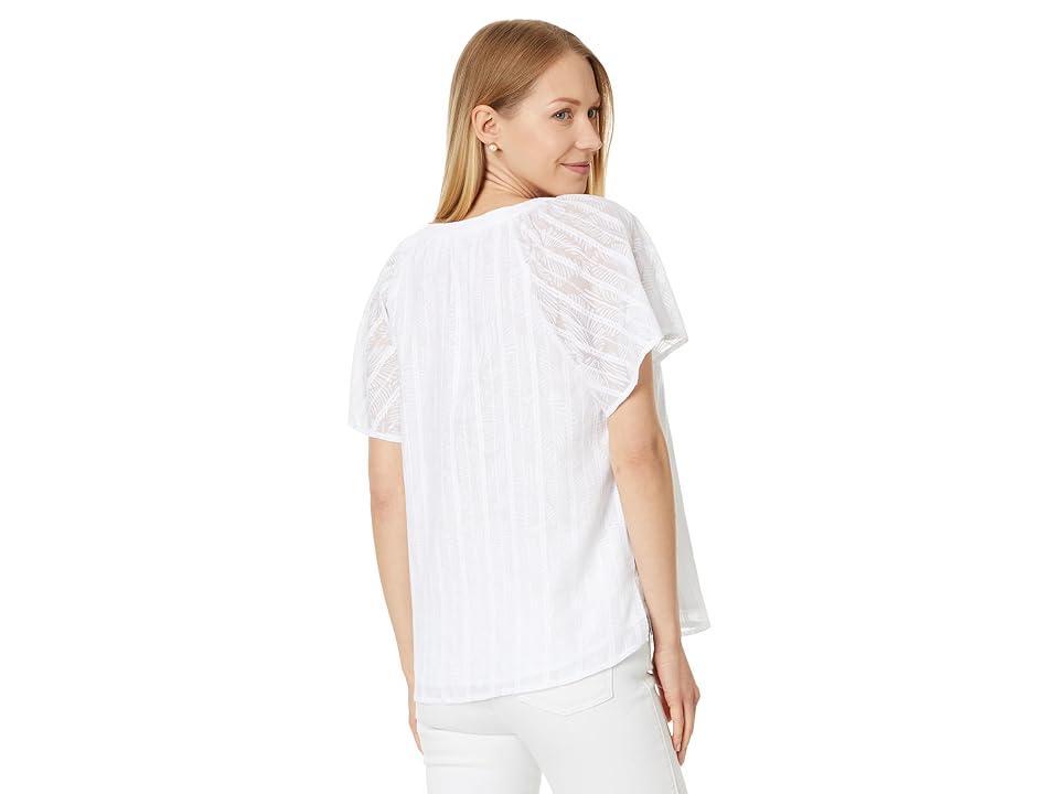Tommy Bahama Illusion Frond SS Top Women's Clothing Product Image