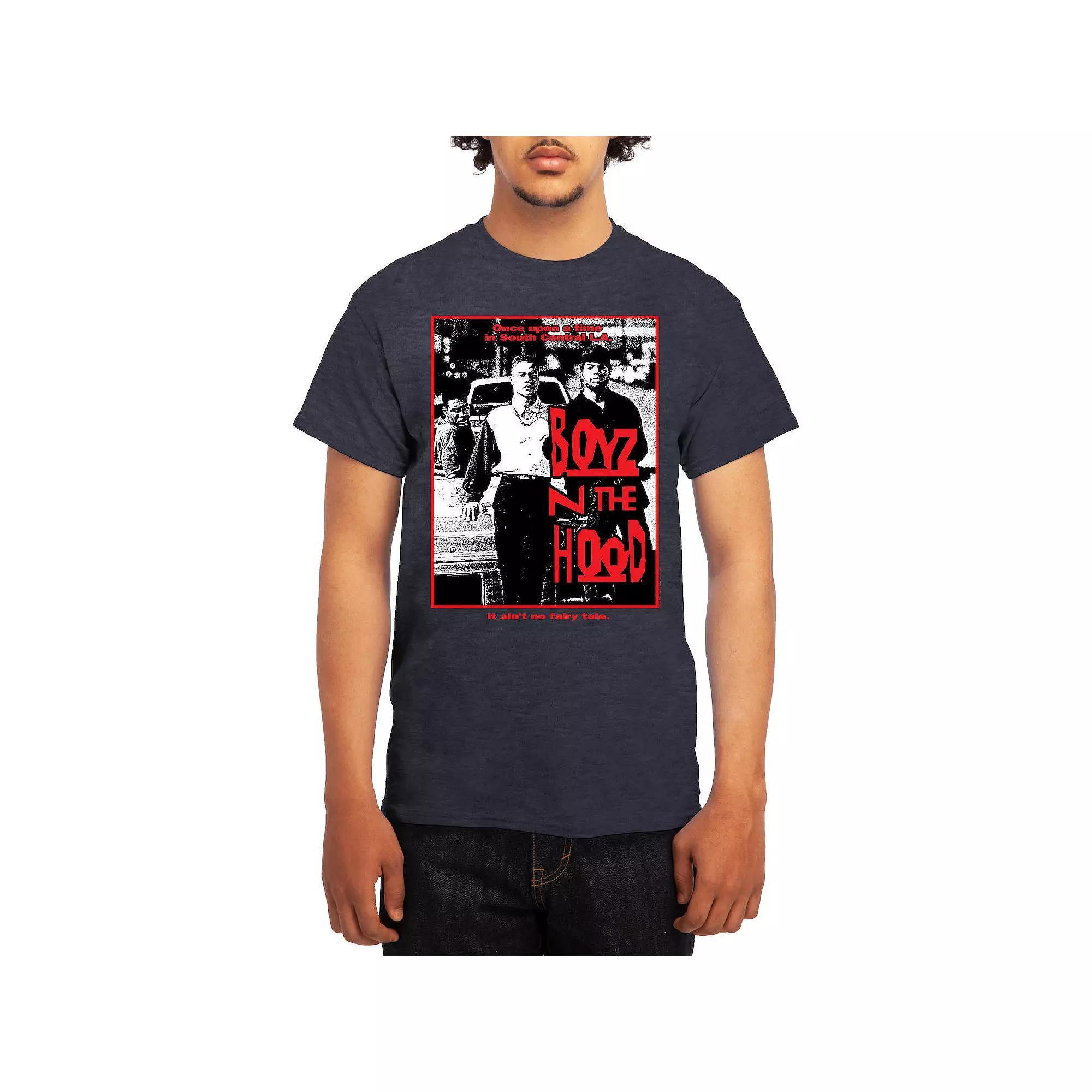 Men's Boyz N' The Hood No Fairytale Black & White Poster Tee, Size: Medium Product Image