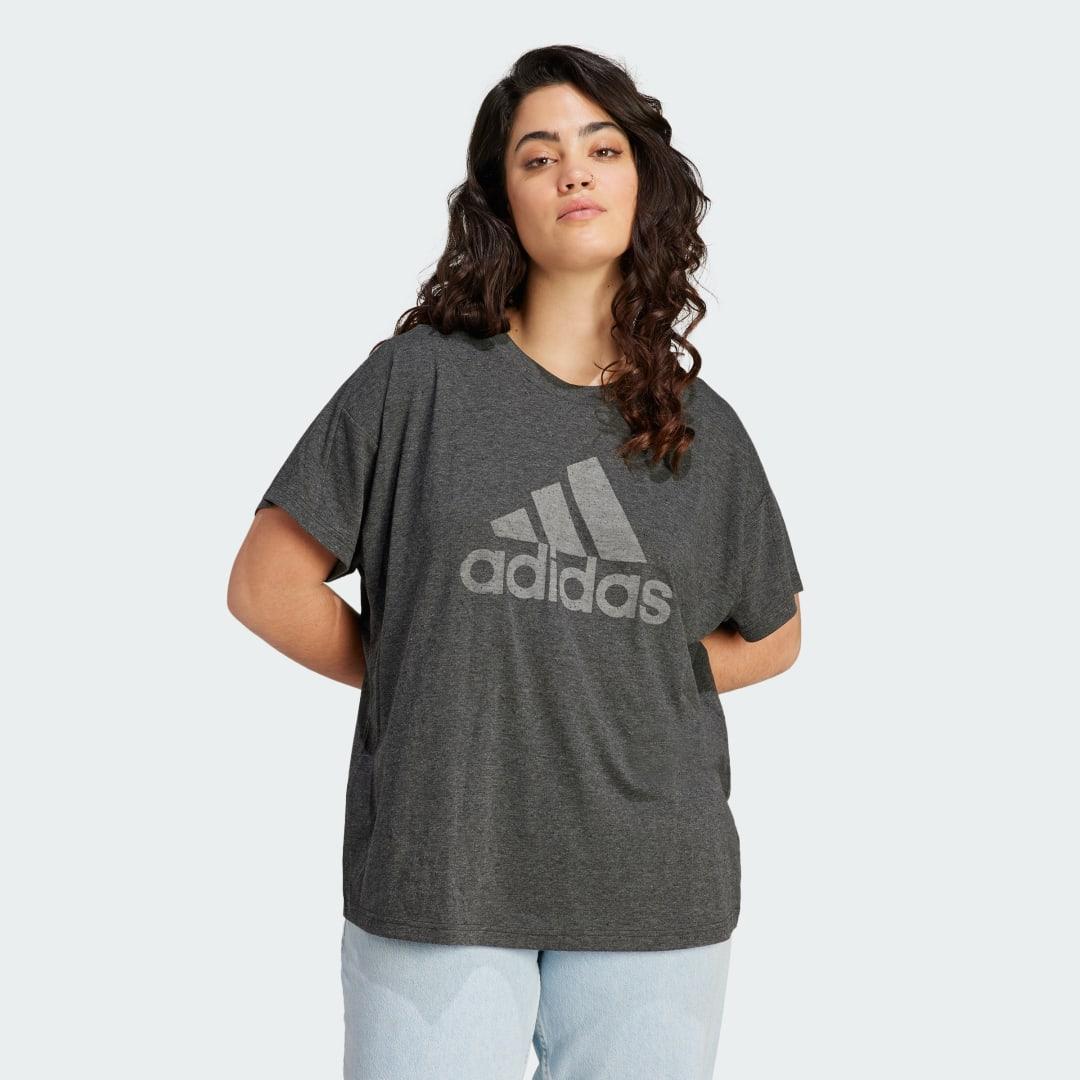 Plus Size adidas Future Icons Essentials Winners 3.0 Tee, Women's, Size: 4XL, Black Product Image