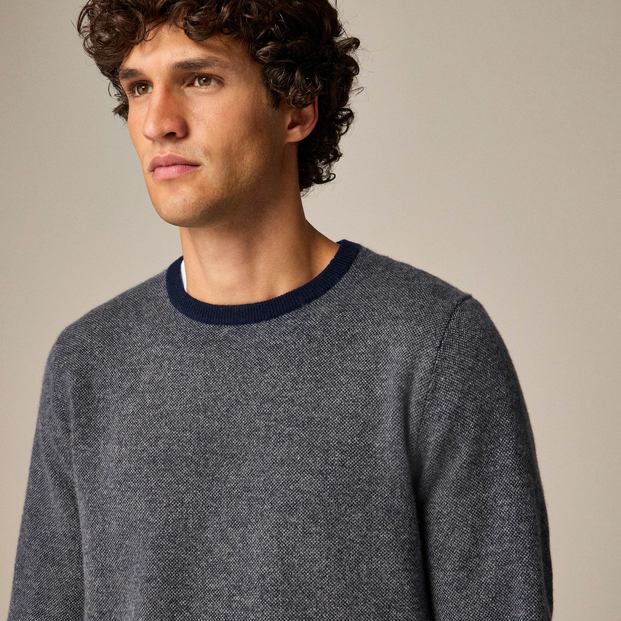 Cashmere sweater in bird's-eye Product Image