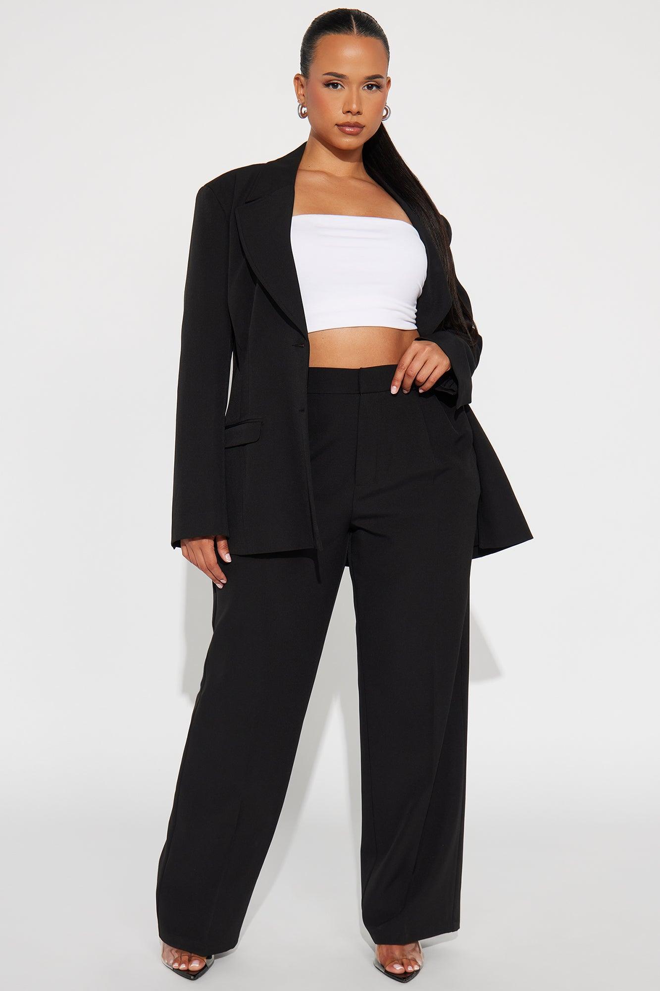 Kendall High Rise Trouser Pant - Black Female Product Image