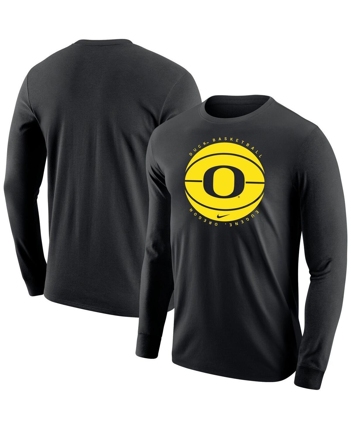 Men's Nike Black Oregon Ducks Basketball Long Sleeve T-Shirt, Size: 2XL Product Image