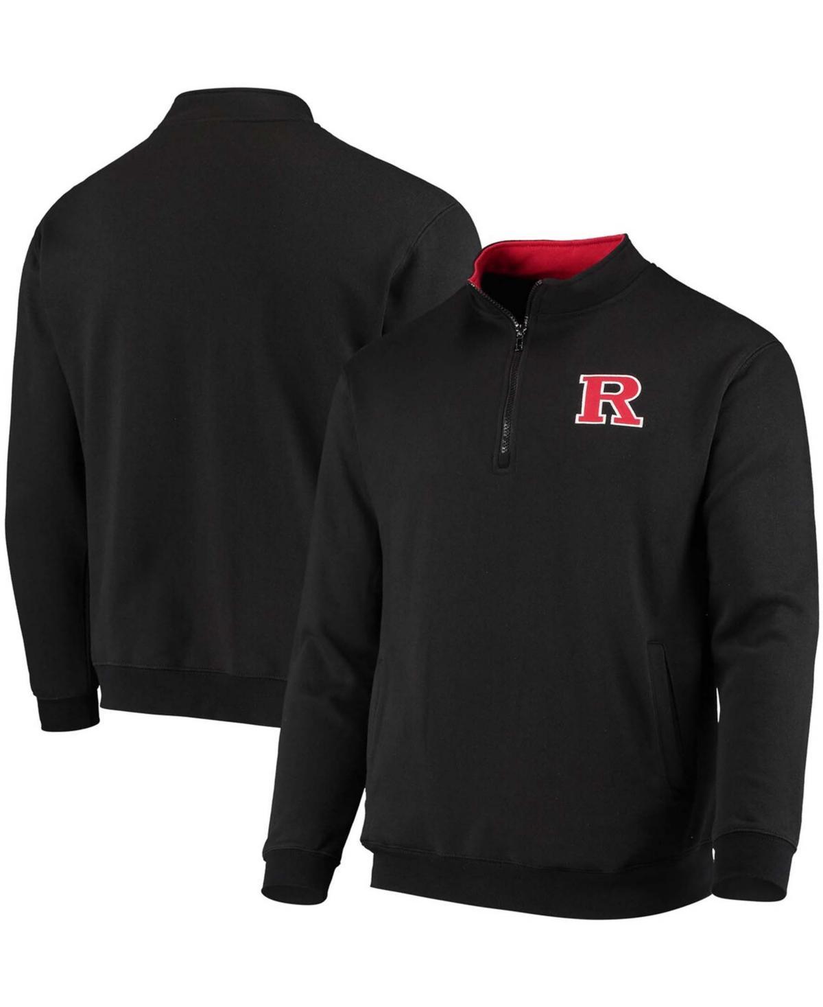 Men's Colosseum Black Rutgers Scarlet Knights Tortugas Logo Quarter-Zip Jacket, Size: 2XL Product Image