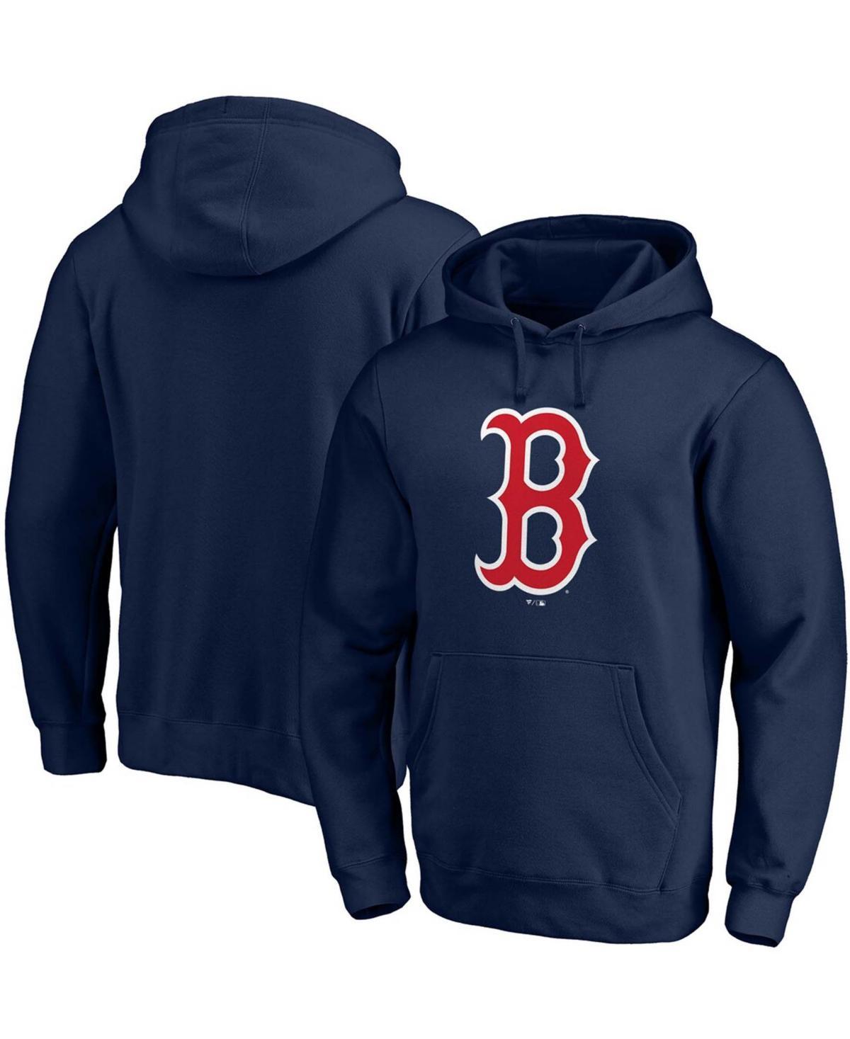 Mens Fanatics Branded Boston Red Sox Static Logo Pullover Hoodie Blue Product Image