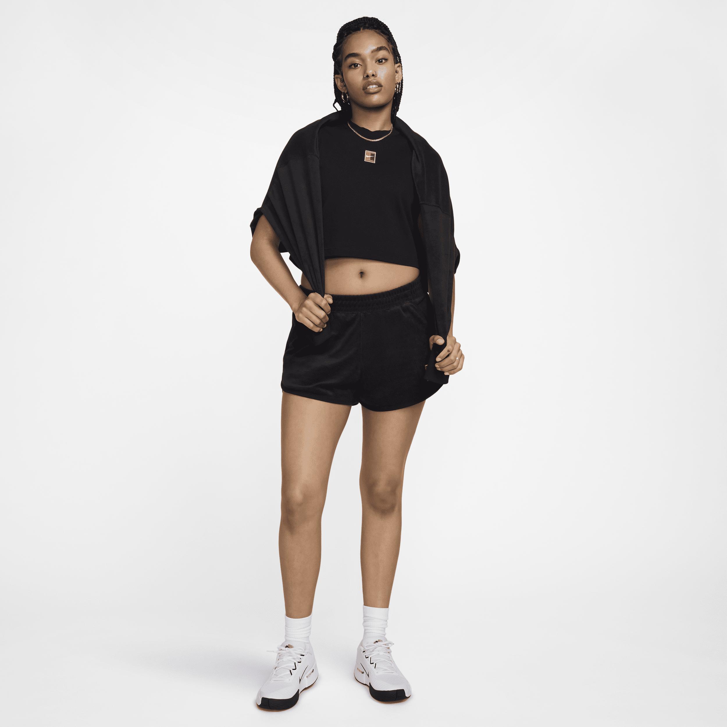 NikeCourt Heritage Women's Mid-Rise French Terry Tennis Shorts Product Image
