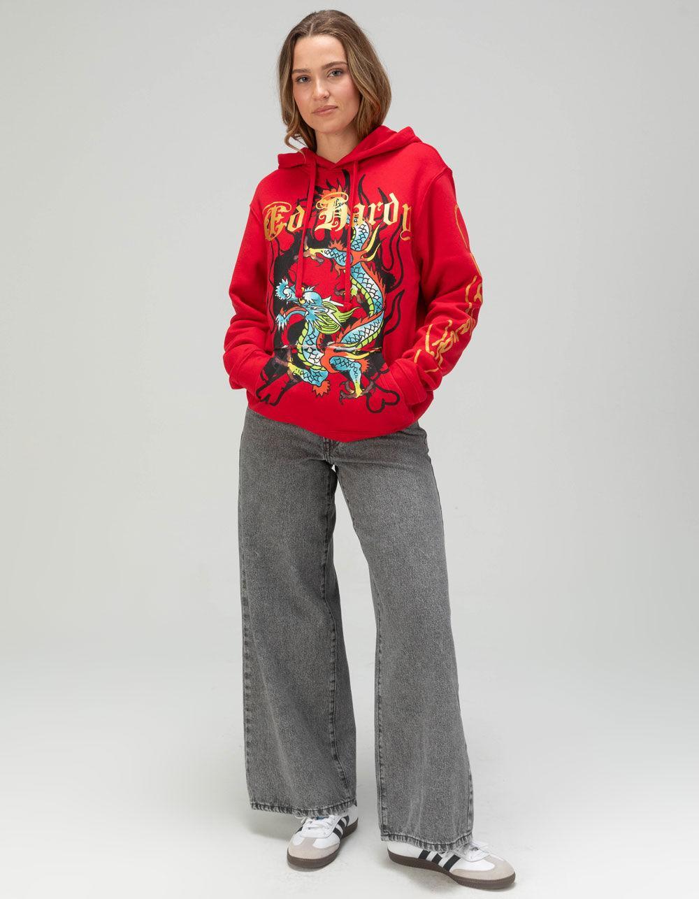 ED HARDY Dragon Womens Hoodie Product Image