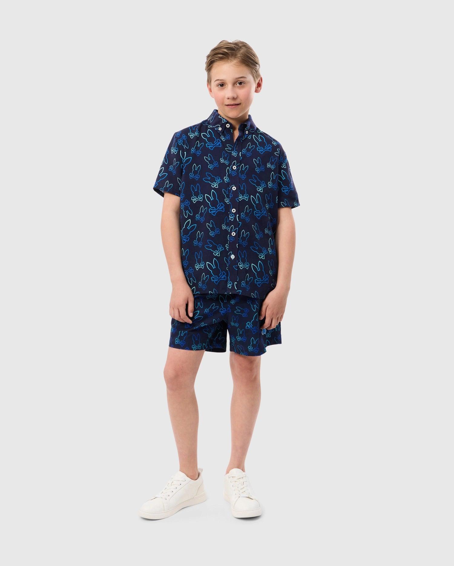 KIDS SHELDON ALL OVER PRINT SHIRT - B0Q574C200 Kids Product Image