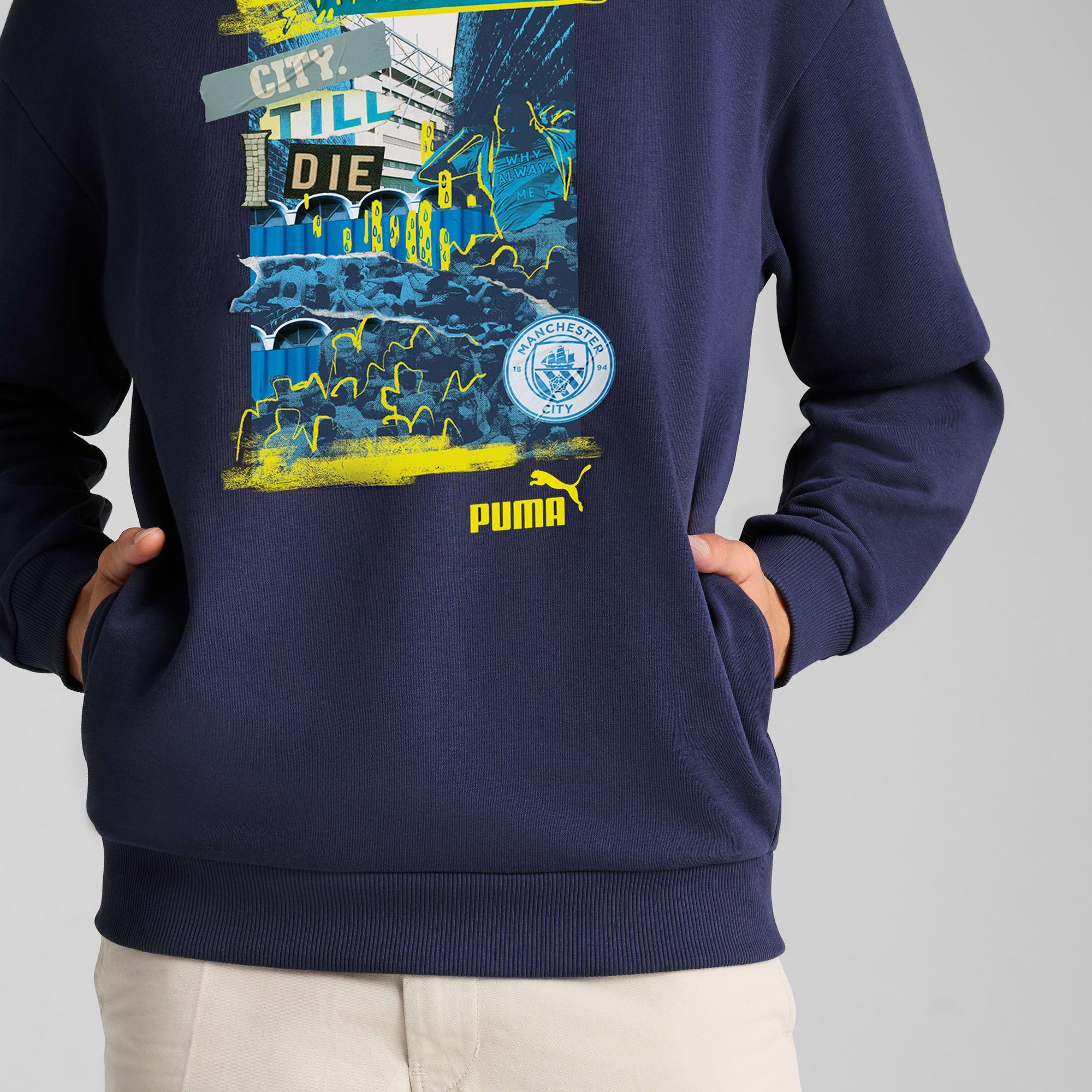 PUMA Manchester City ftblNRGY+ Men's Hoodie Product Image