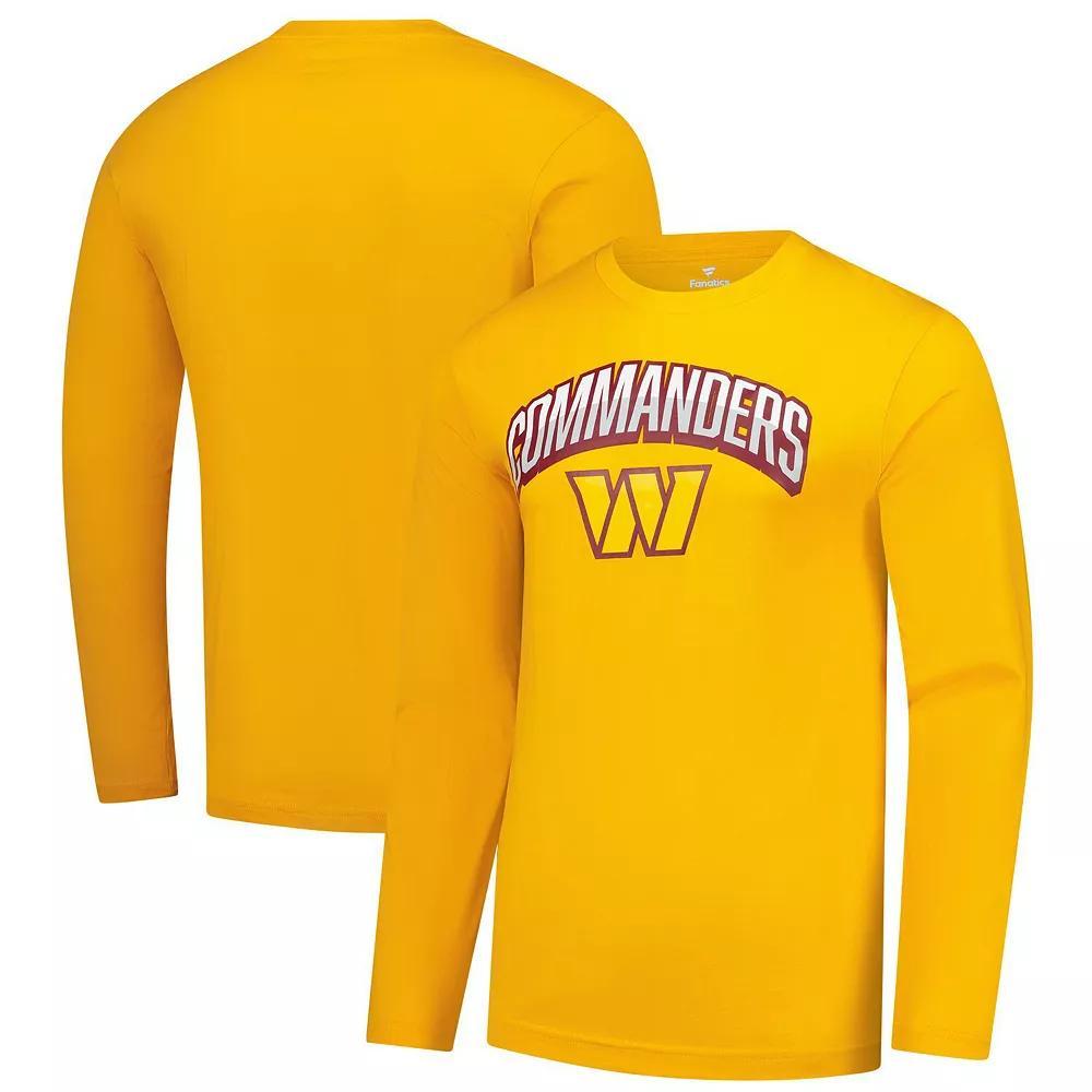 Men's Fanatics  Gold Washington Commanders Long Sleeve T-Shirt, Size: 2XL, Wft Gold Product Image