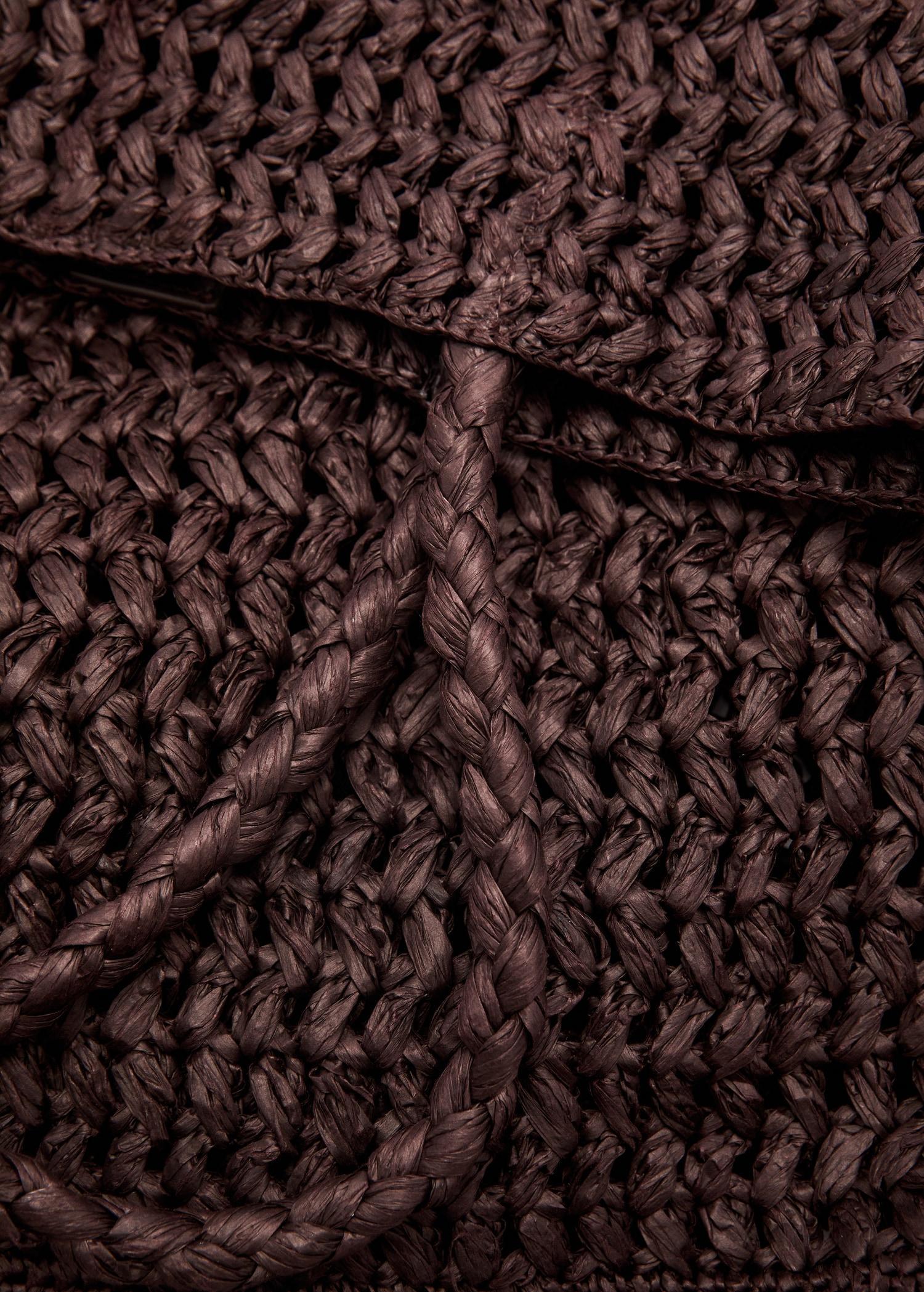 Natural fibre maxi bag - Women | MANGO USA Product Image