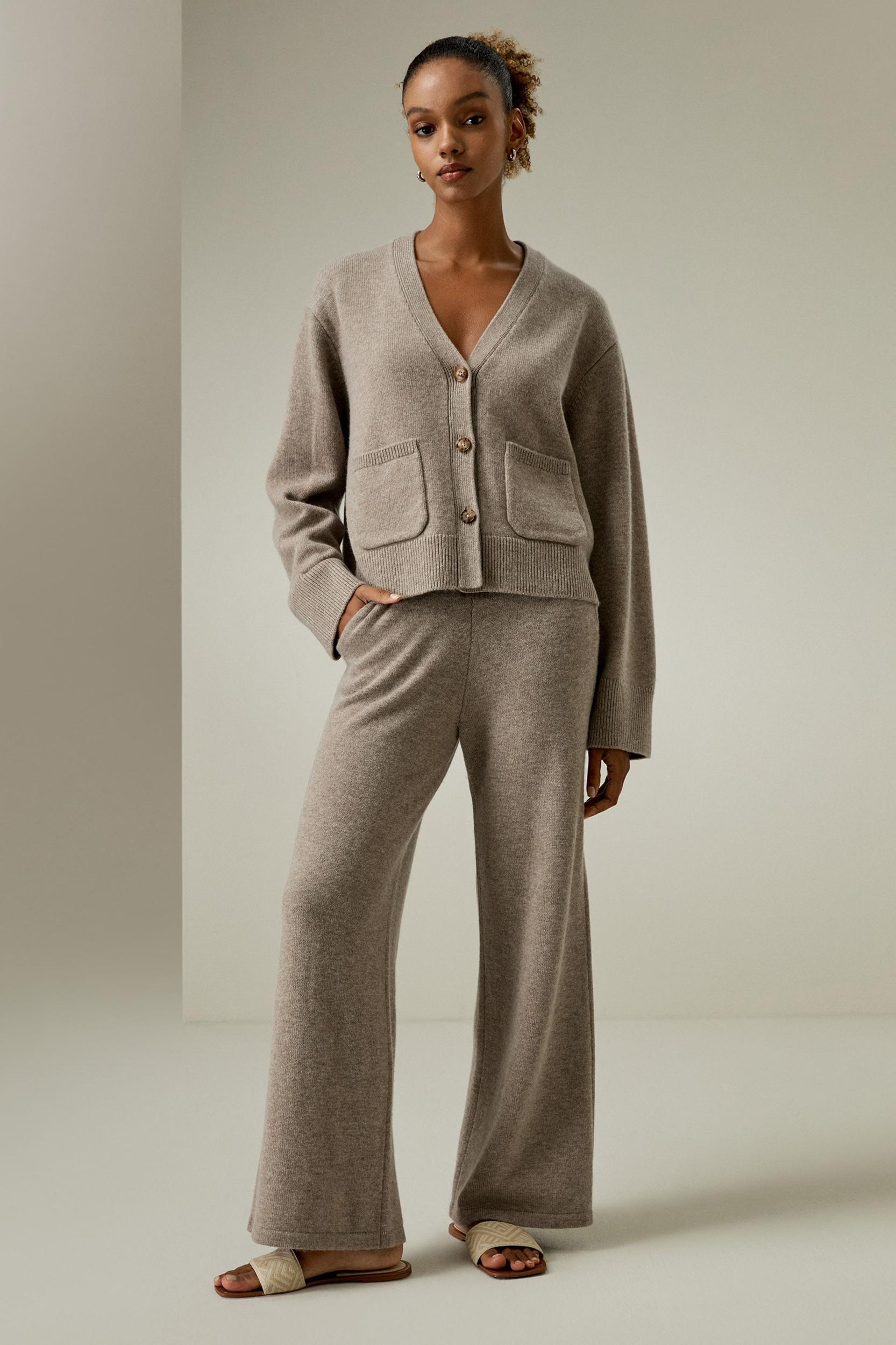 Cropped Wool-Cashmere Blend Cardigan Product Image