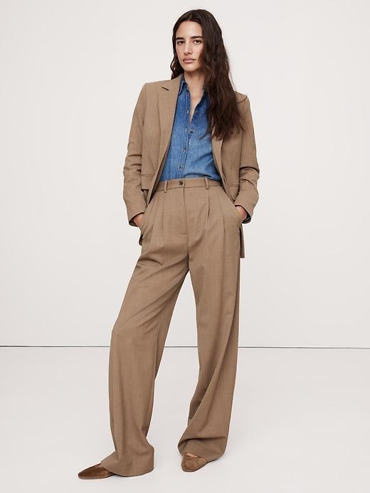 Slim Italian Wool Blazer Product Image