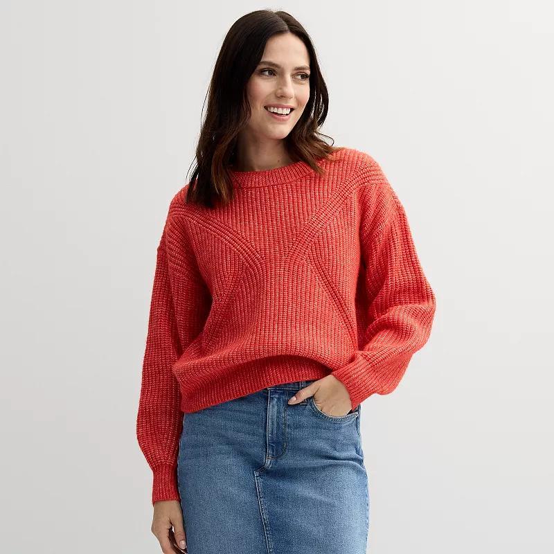 Womens Sonoma Goods For Life Cozy Crewneck Sweater Product Image
