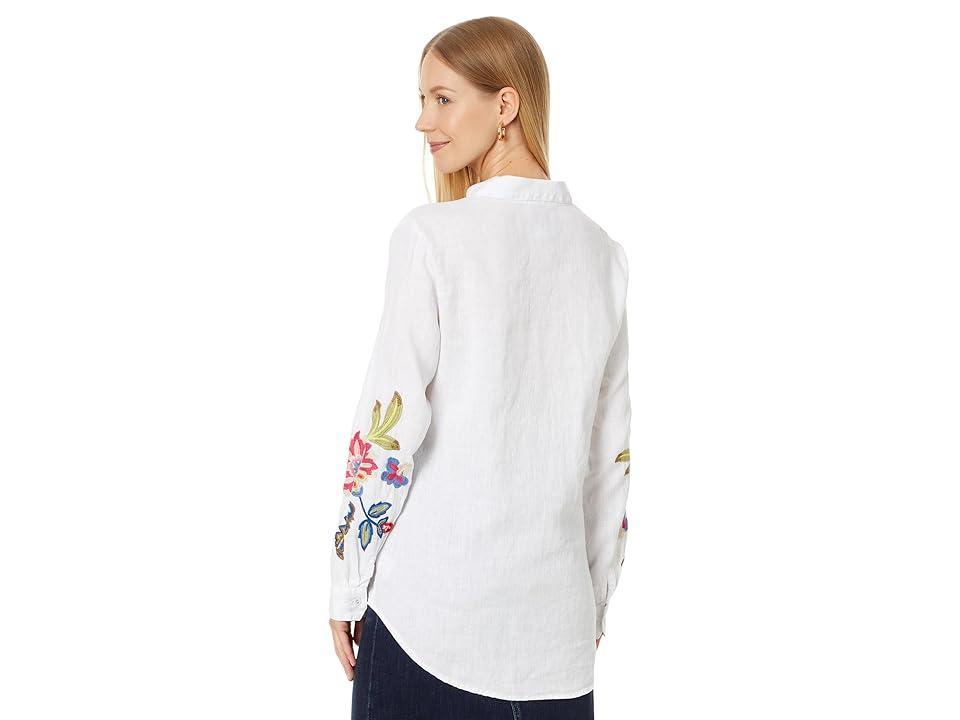 Johnny Was Gracey Linen Oversized Shirt Women's Clothing Product Image