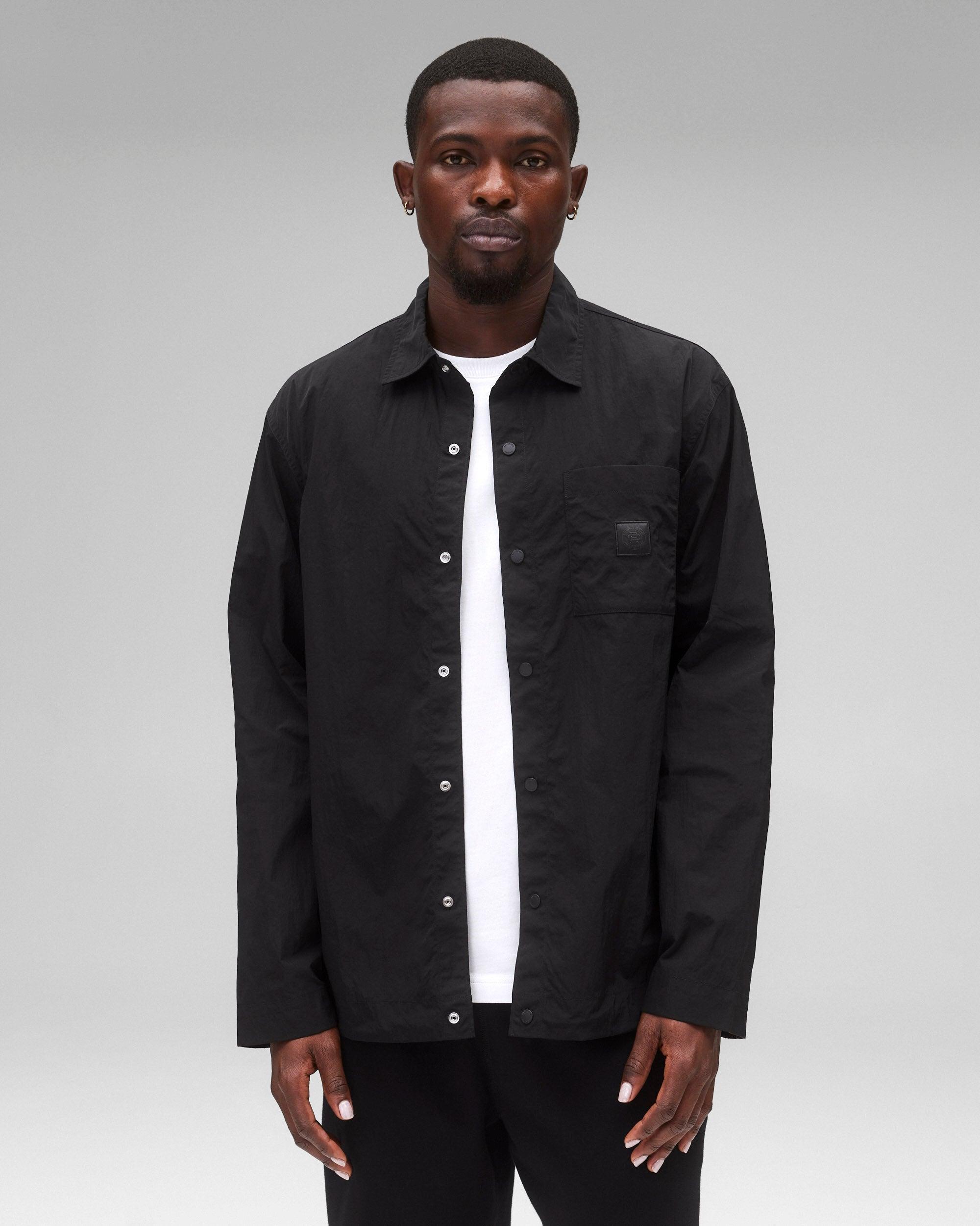 Crinkle Nylon Uniform Standard Overshirt Male Product Image